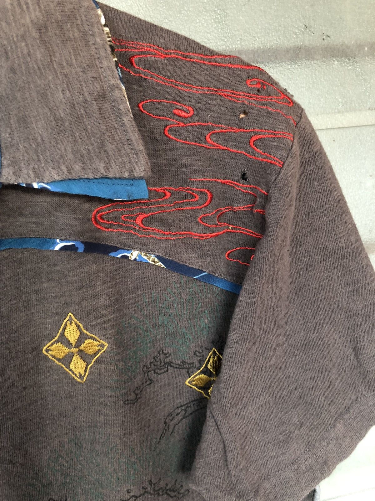 JNCO Vintage Japanese Sukajan Style Rare Collar Shirt Tee Size US M / EU 48-50 / 2 - 5 Thumbnail