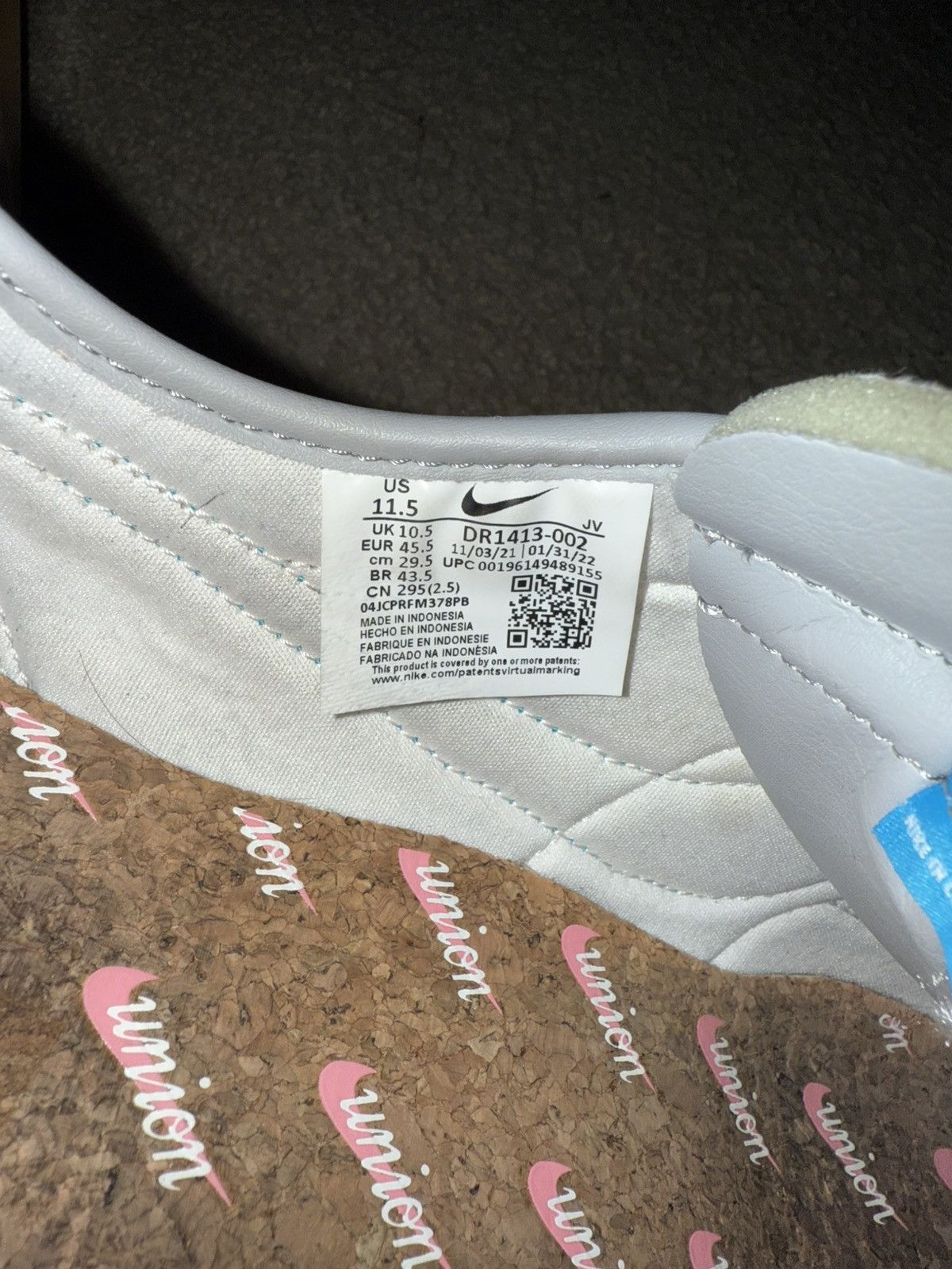 Nike × Union LA Cortez Size US 11.5 / EU 44-45 - 6 Thumbnail
