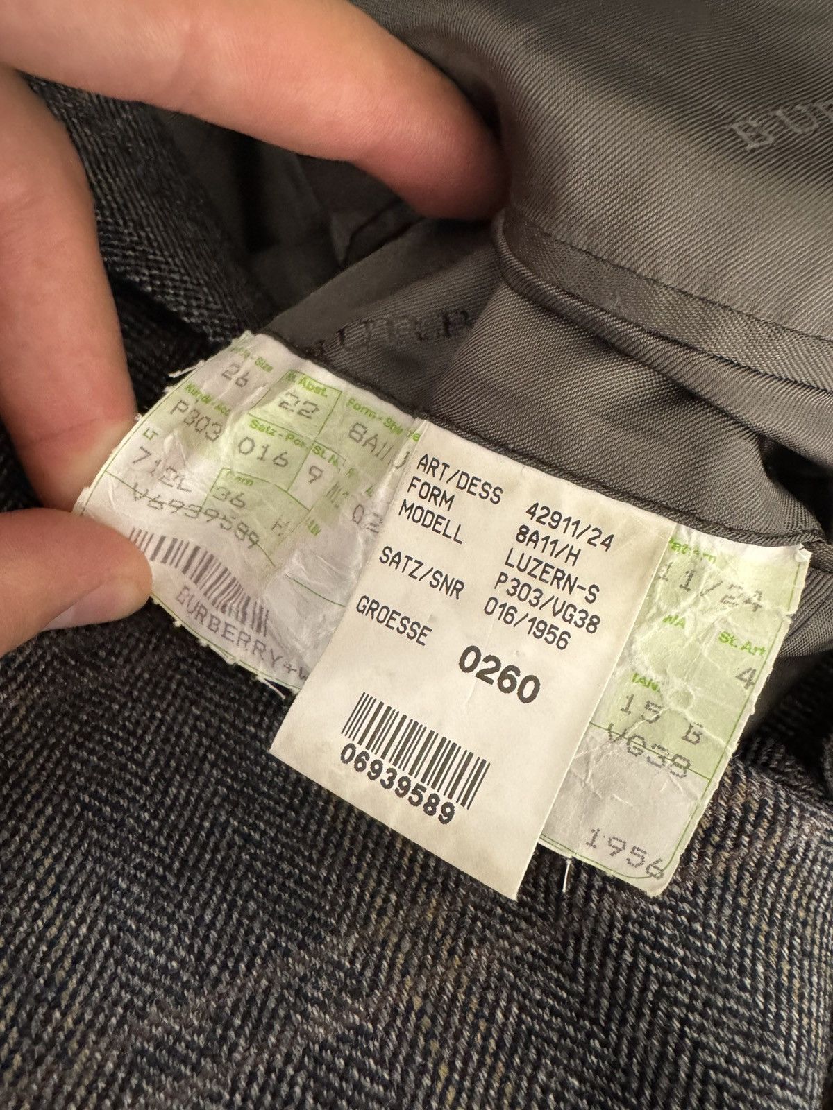 Burberry Burberry London Luzern-S Wool Check Blazer Size 52R - 11 Thumbnail