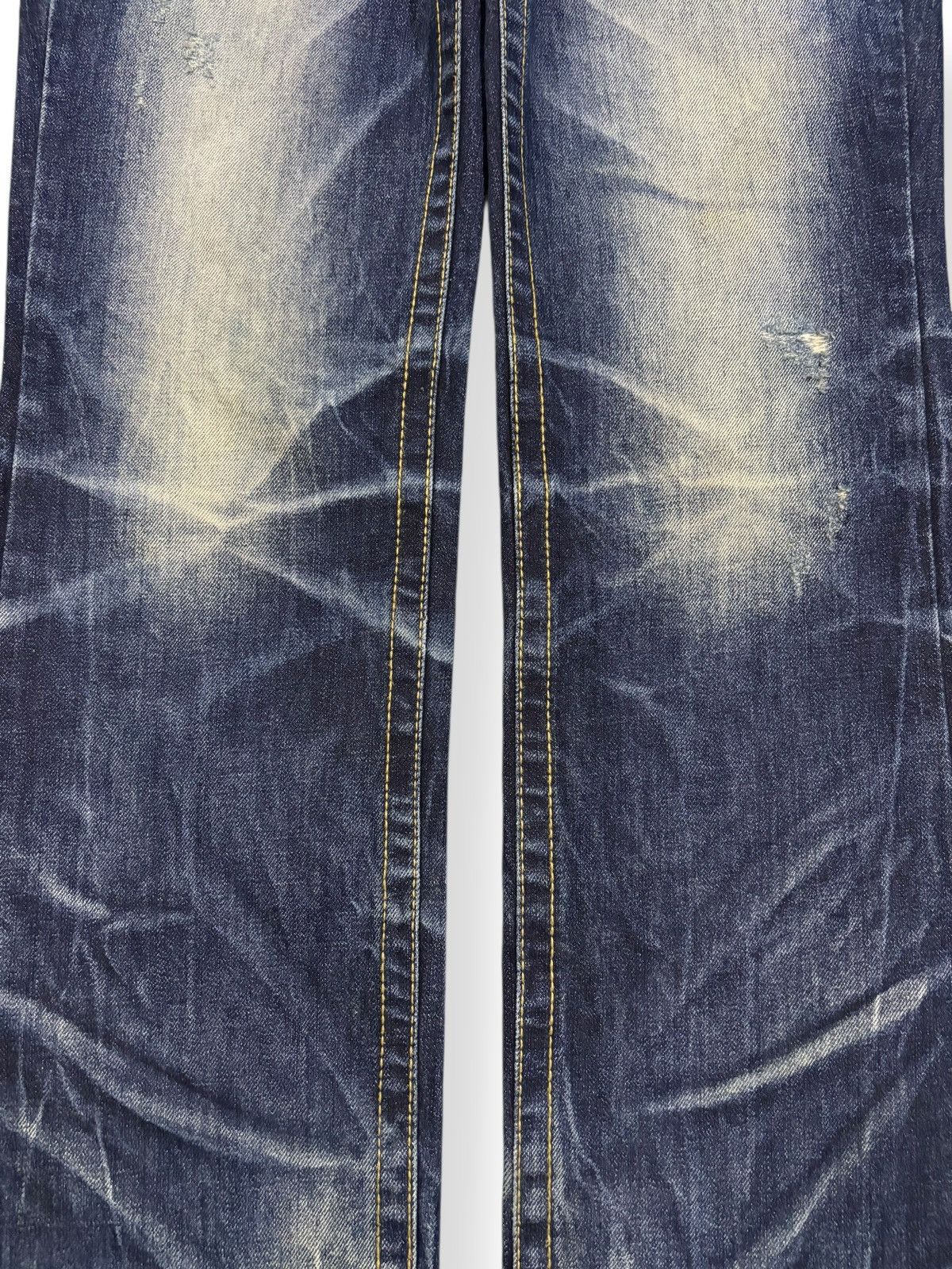 If Six Was Nine Vintage Japanese Brand Lolita Whiskers Distressed Punk Jeans Size US 32 / EU 48 - 6 Thumbnail