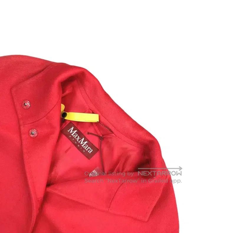 Max Mara Max Mara Red wool coat Size S / US 4 / IT 40 - 3 Thumbnail