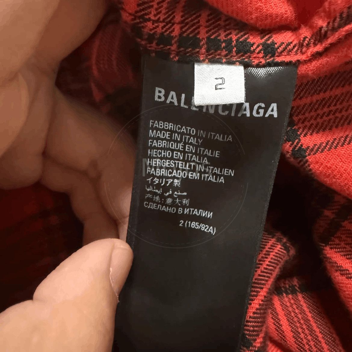 Balenciaga Sz 2 Balenciaga 23SS Fake Layers Plaid Jacket-2508 Size US M / EU 48-50 / 2 - 7 Thumbnail