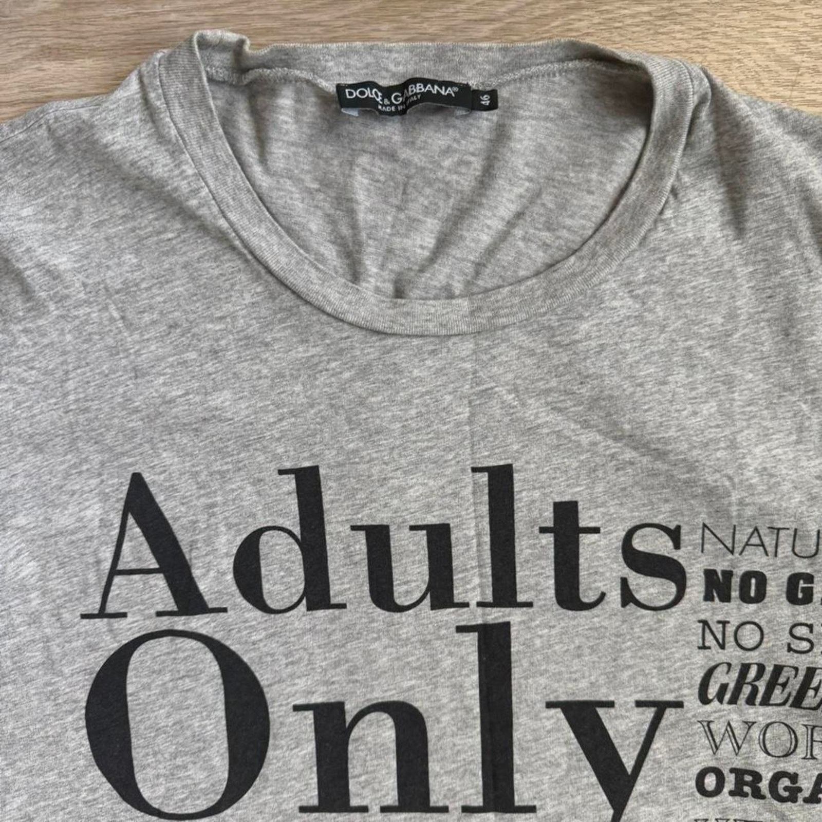 Dolce & Gabbana Dolce & Gabbana "Adults Only" y2k Tshirt Grey Size US S / EU 44-46 / 1 - 3 Thumbnail