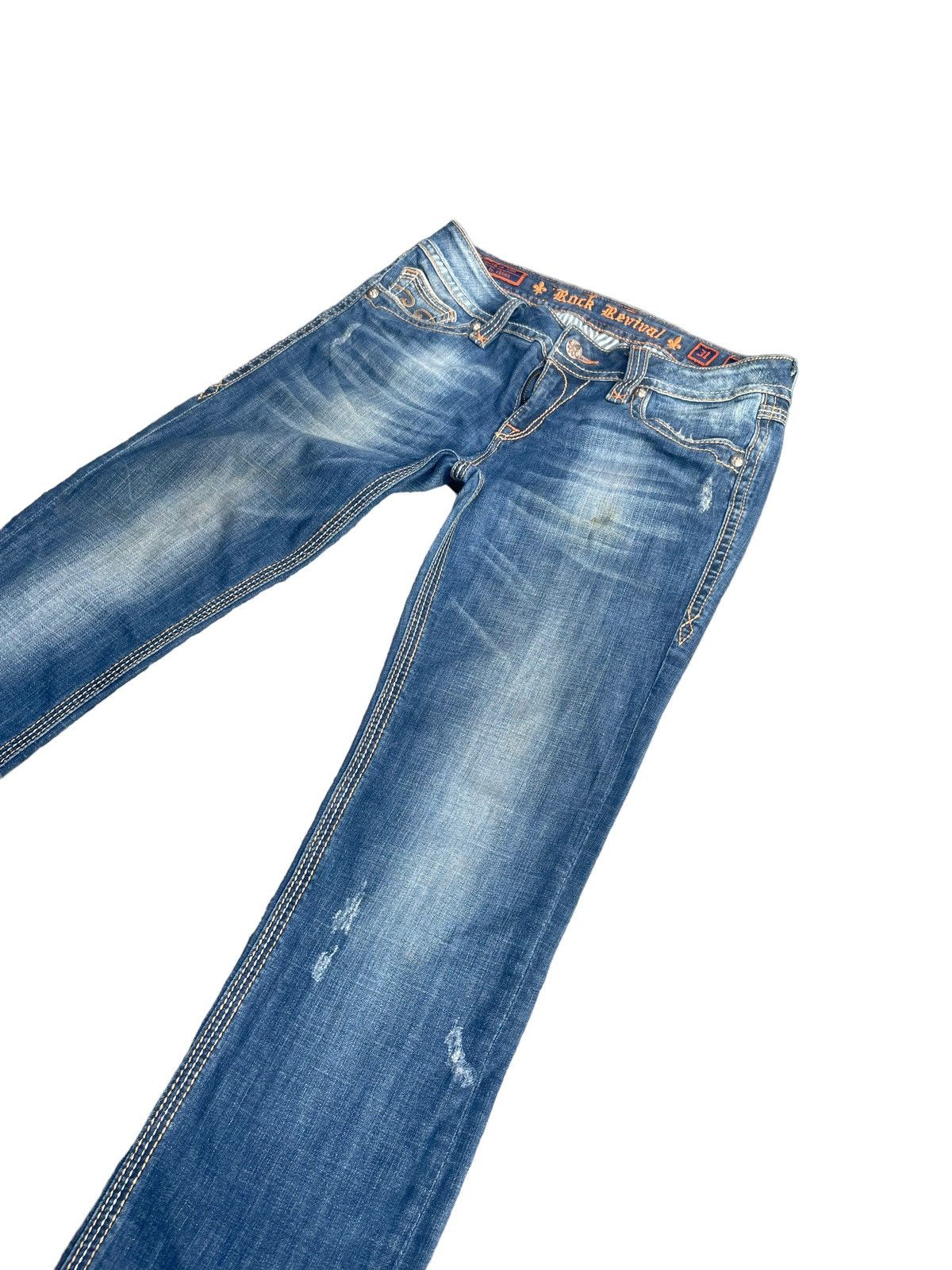 Rock Revival Rock Revival Debbie Straight Distresed Denim Size US 34 / EU 50 - 2 Thumbnail