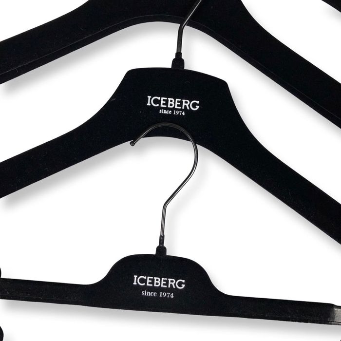Iceberg Iceberg Logo Velour Hangers Grailed