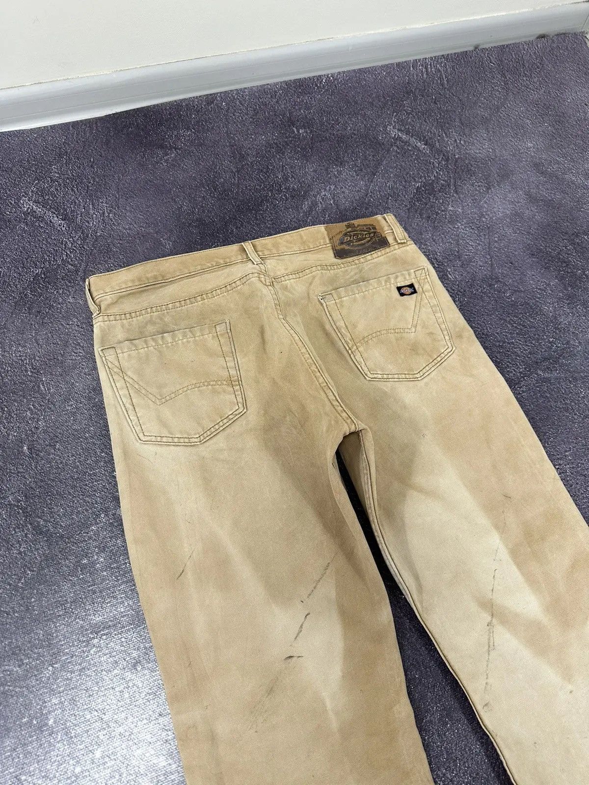 Dickies × Vintage Vintage Dickies Skate Faded Cream Work Hype Baggy Pants Size US 36 / EU 52 - 5 Thumbnail
