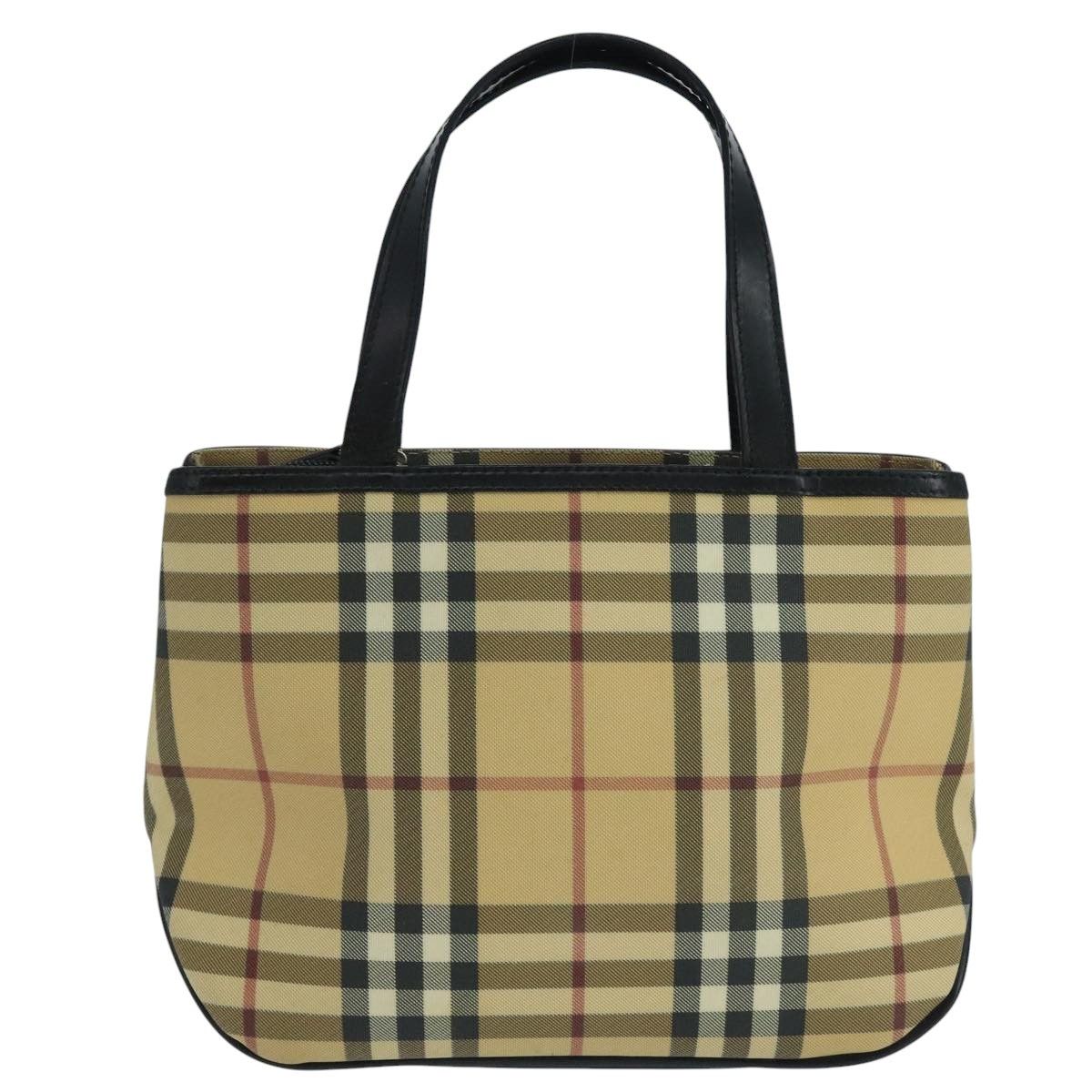 Burberry Nova Check Beige Canvas Handbag (Pre-Owned) Size ONE SIZE - 1 Thumbnail