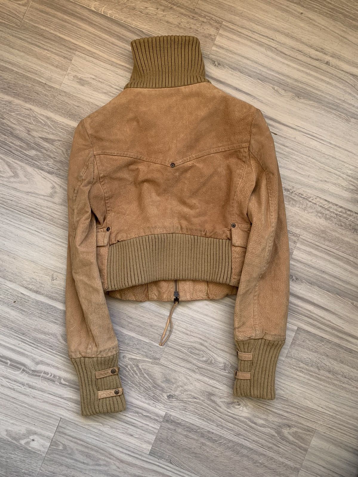 Genuine Leather Y2K Faded Sick Suede Leather Jacket gucci cavalli gaultier Size S / US 4 / IT 40 - 5 Thumbnail