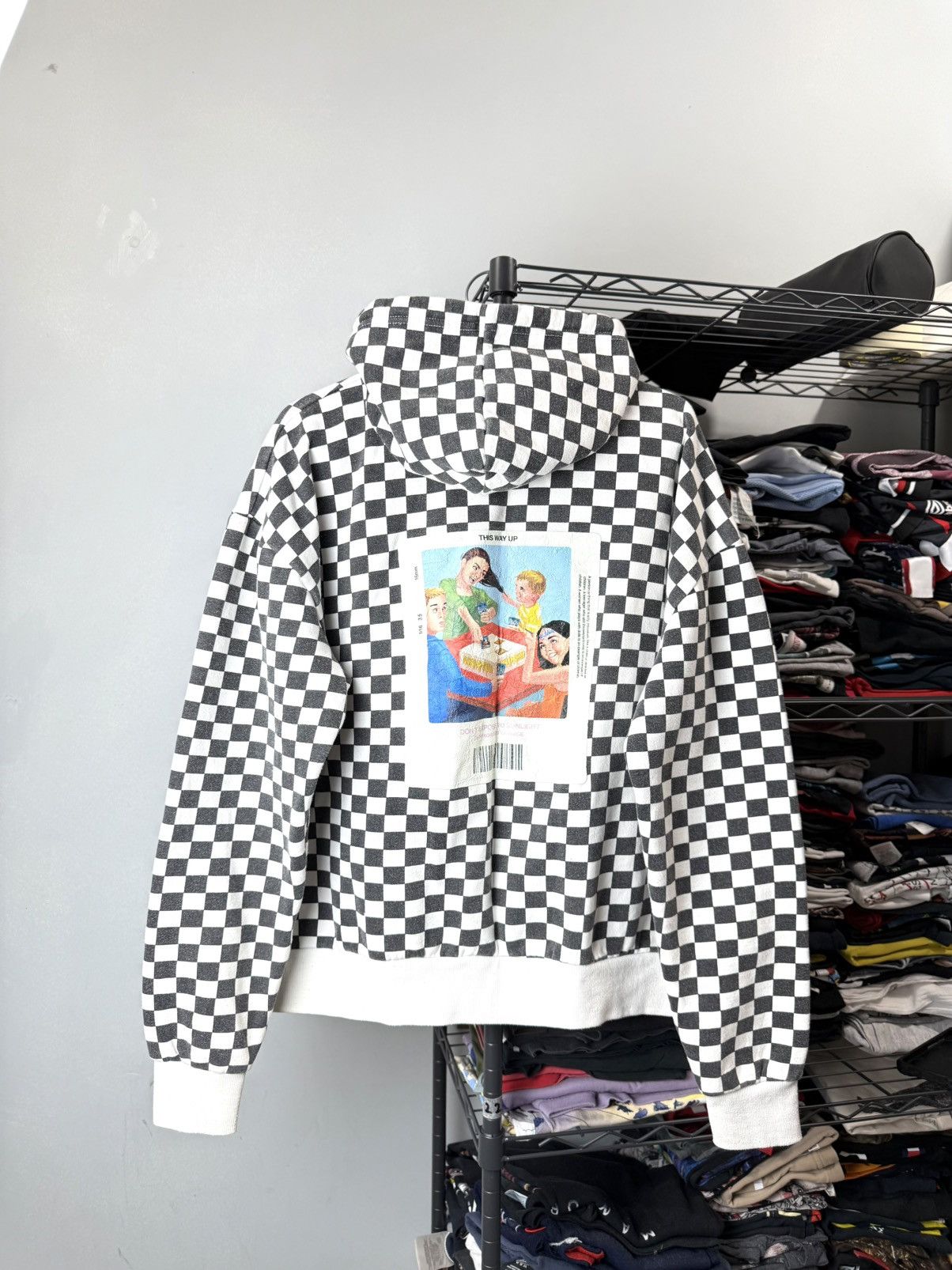 CHILDS Vintage Childish Checkered Embroidered Logo Hoodie Size US M / EU 48-50 / 2 - 1 Thumbnail