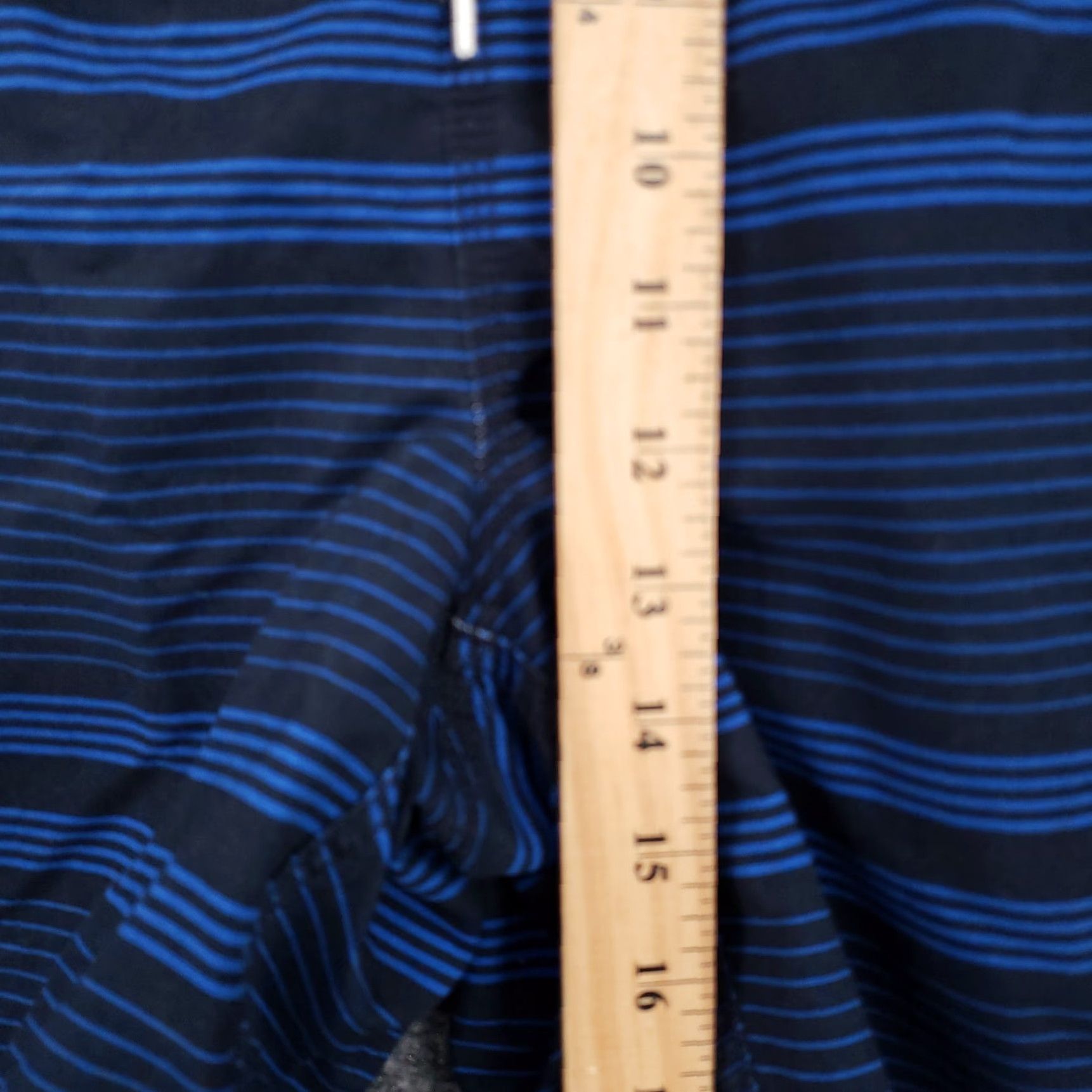 Nautica Nautica Swim Trunks Mens XL Blue Striped Surf Quick Dry Pockets 100% Polyester Bottom Men XL Blue Size US 36 / EU 52 - 4 Thumbnail