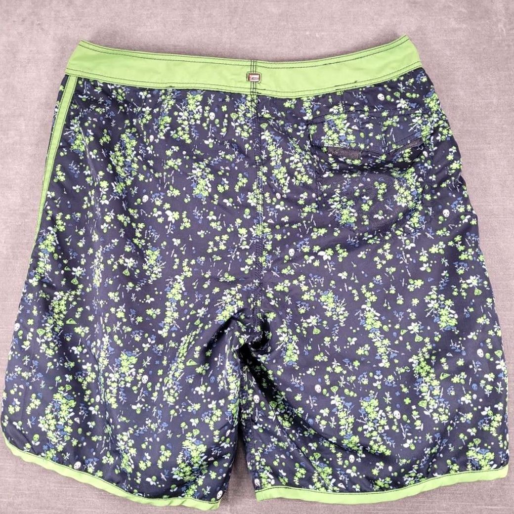 Quiksilver Quiksilver Board Shorts Navy Green Swimming Trunks Beach L Mens Size US 33 - 8 Thumbnail