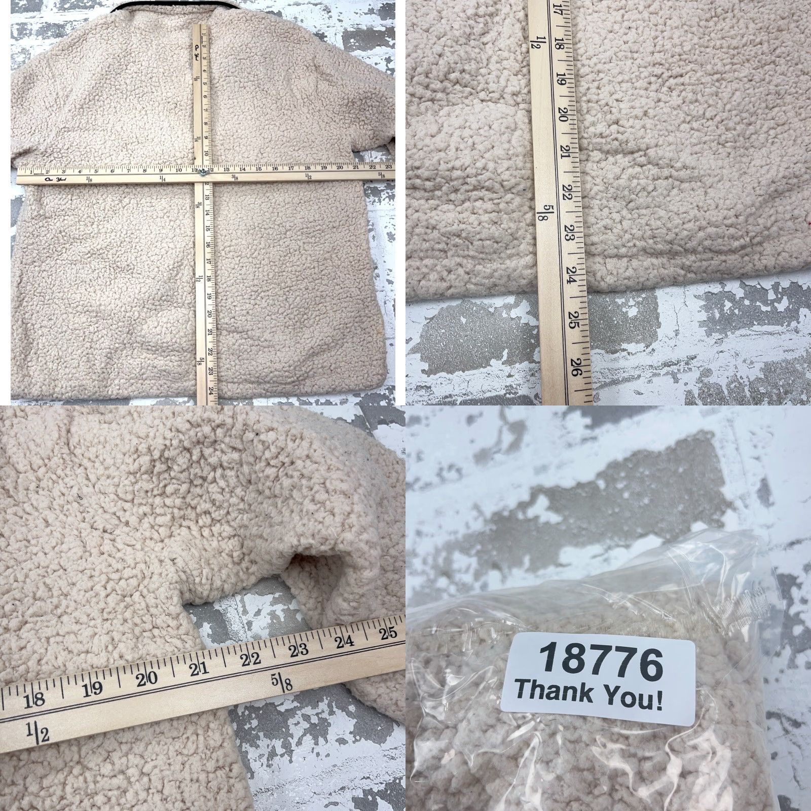 Victoria's Secret Victoria's Secret Sweater Women M White Deep Pile Sherpa Fleece Mock Neck Pullover Hooded 1/4 Zip Logo All Seasons Casual Winter Fall Spring Summer Size M / US 6-8 / IT 42-44 - 8 Thumbnail