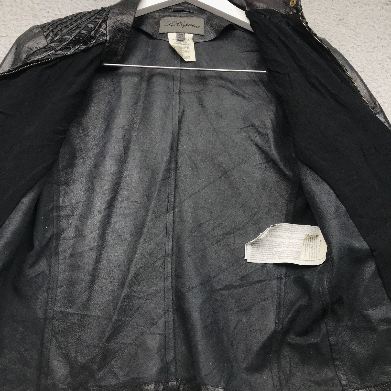 Les Copains Vintage Les Copains Leather Jacket Women Size 40 L/S Black Size S / US 4 / IT 40 - 6 Thumbnail