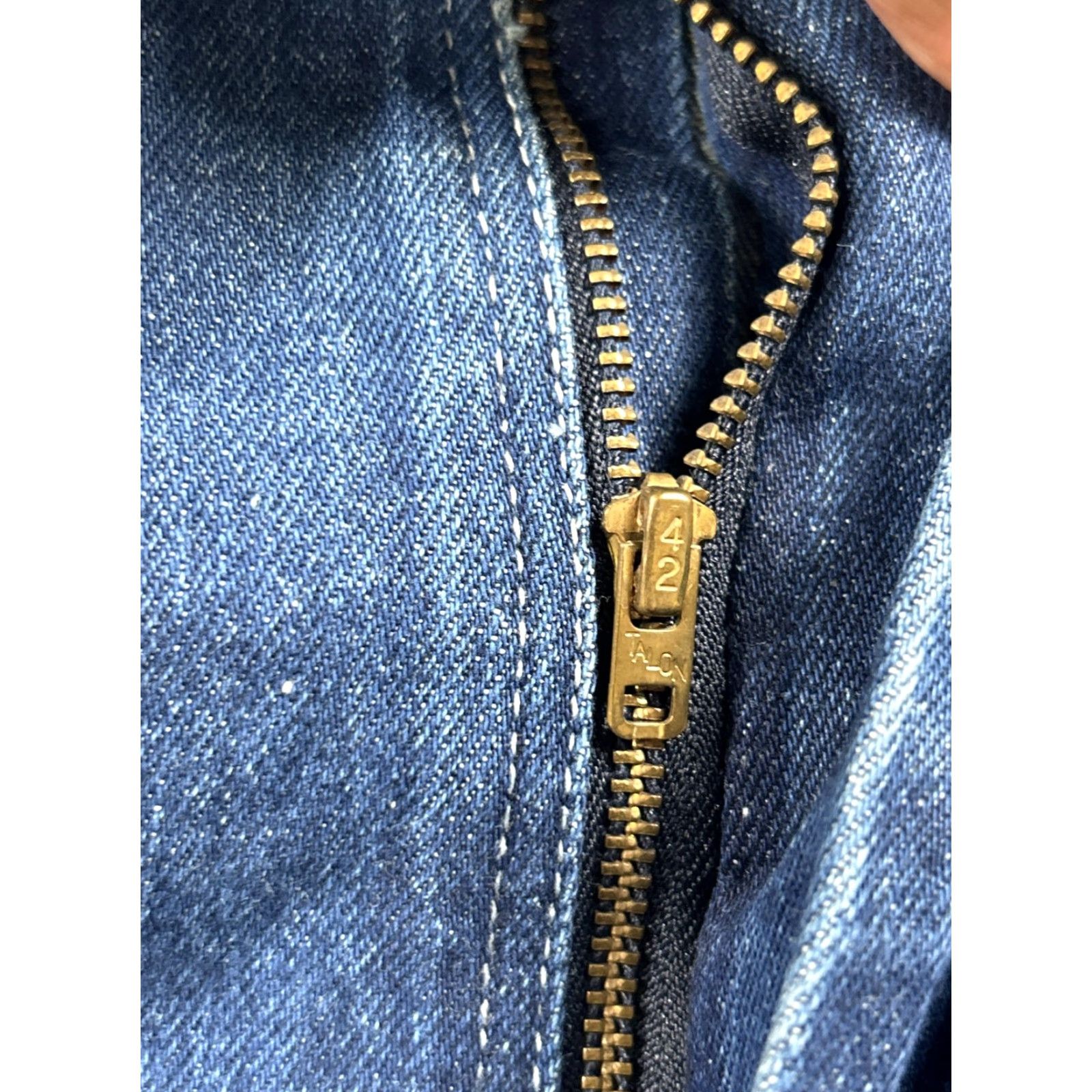 Vintage VINTAGE Key Jeans Mens 41x29 Denim Carpenter Workwear Utility Pockets Blue 60s Size US 41 - 4 Thumbnail