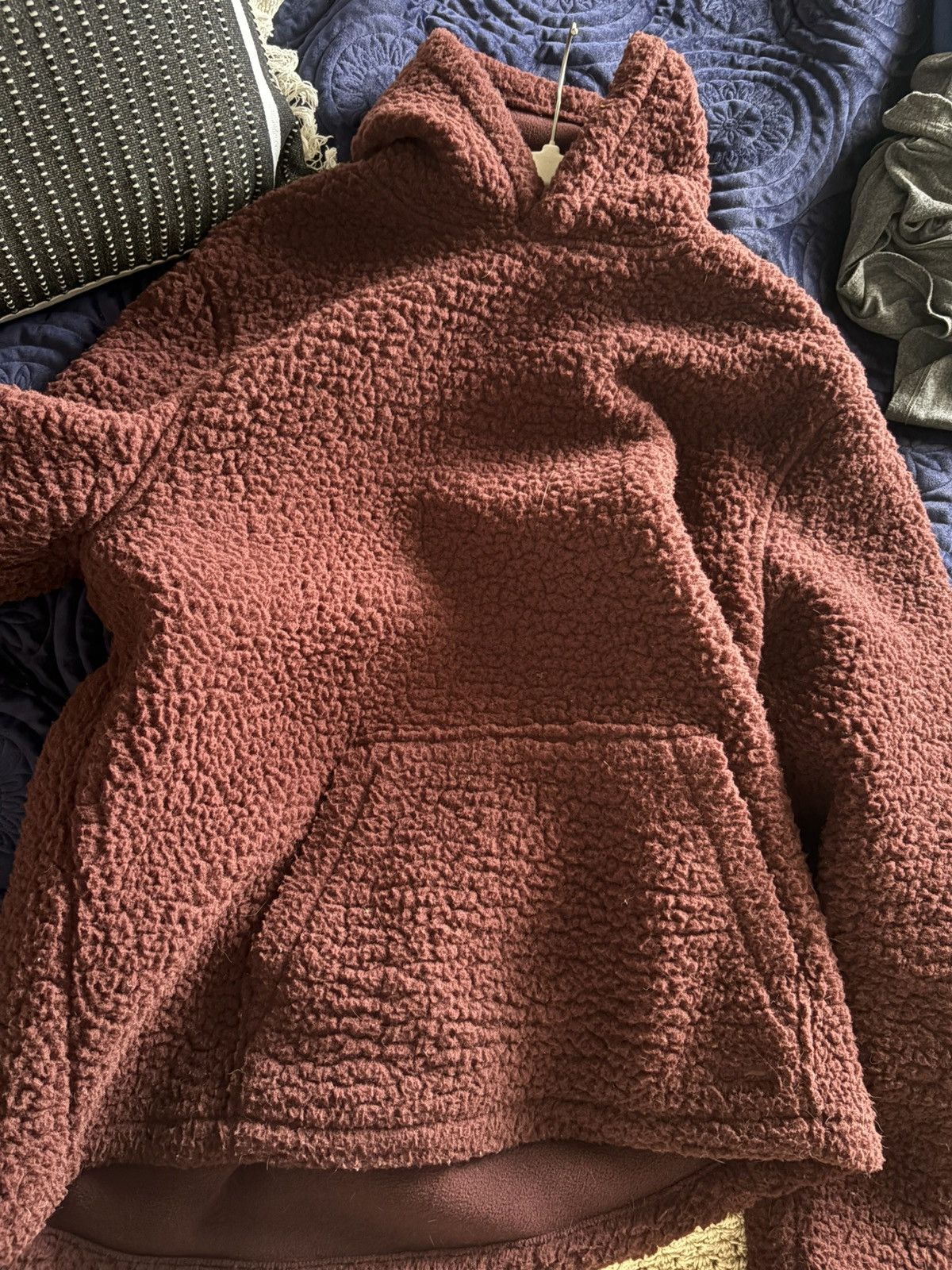 Taylor Stitch Taylor Stitch Fleece Hoodie — rust/oxblood. 44 (L). Size US L / EU 52-54 / 3 - 6 Thumbnail