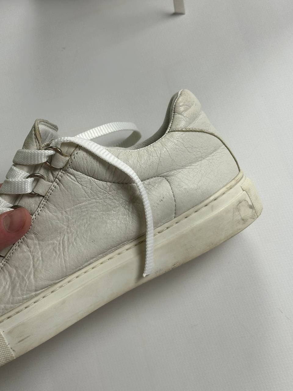 Balenciaga Balenciaga Arena Cracked Opium Leather Opium White Shoes Size US 7.5 / EU 40-41 - 7 Thumbnail
