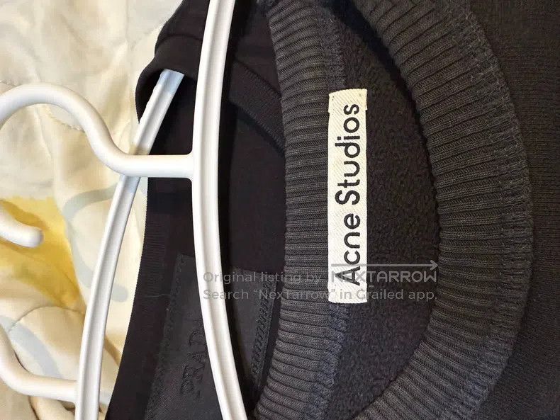 Acne Studios Acne Studios Black Crewneck Hoodie Size US S / EU 44-46 / 1 - 4 Thumbnail