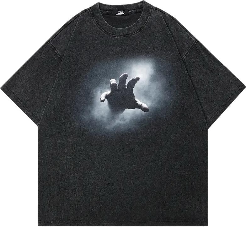 Japanese Brand Oversized Mysterious Hand Graphic T Shirt Size US XL / EU 56 / 4 - 1 Thumbnail