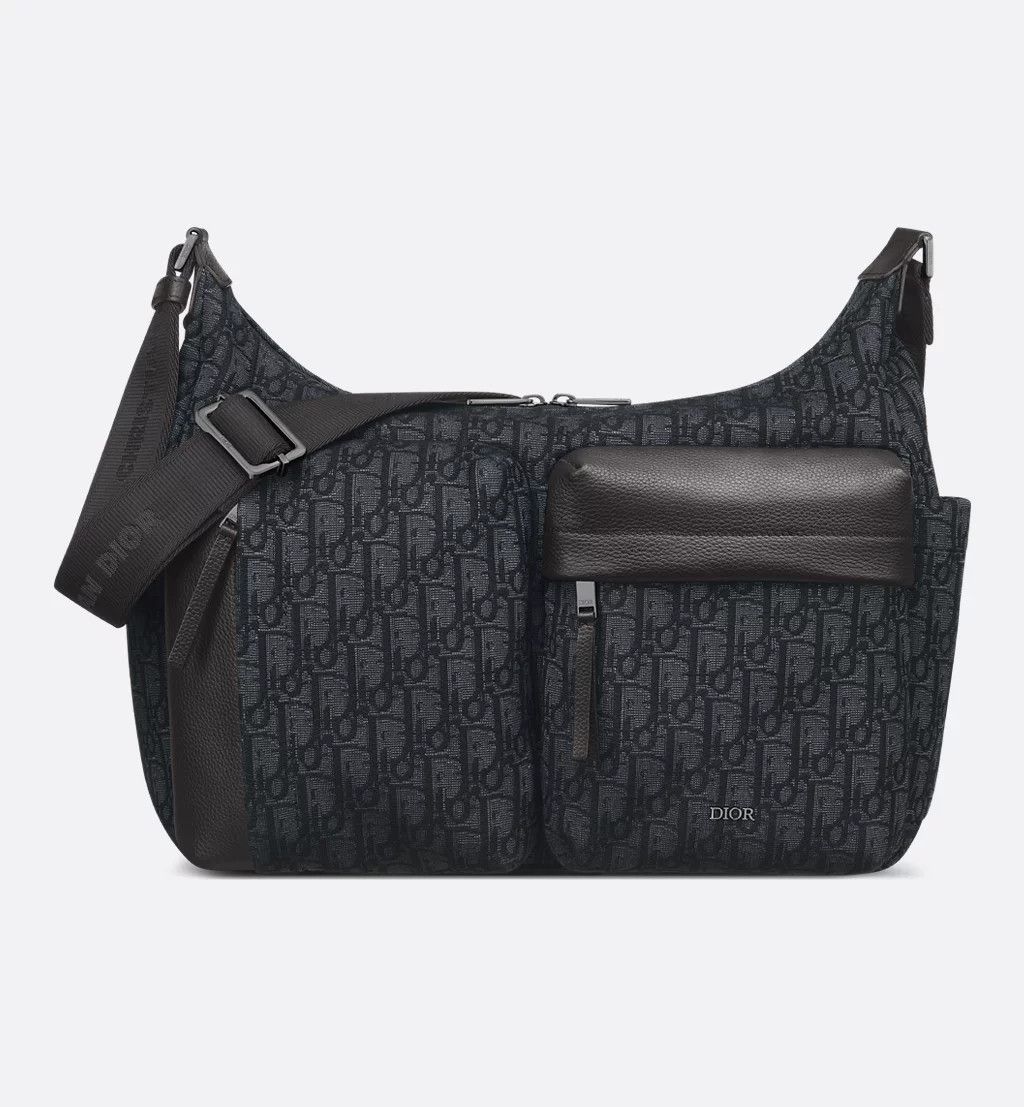 Dior Medium Rider Soft Hobo Bag 1Esme190Yks_H03E in Black, Men's