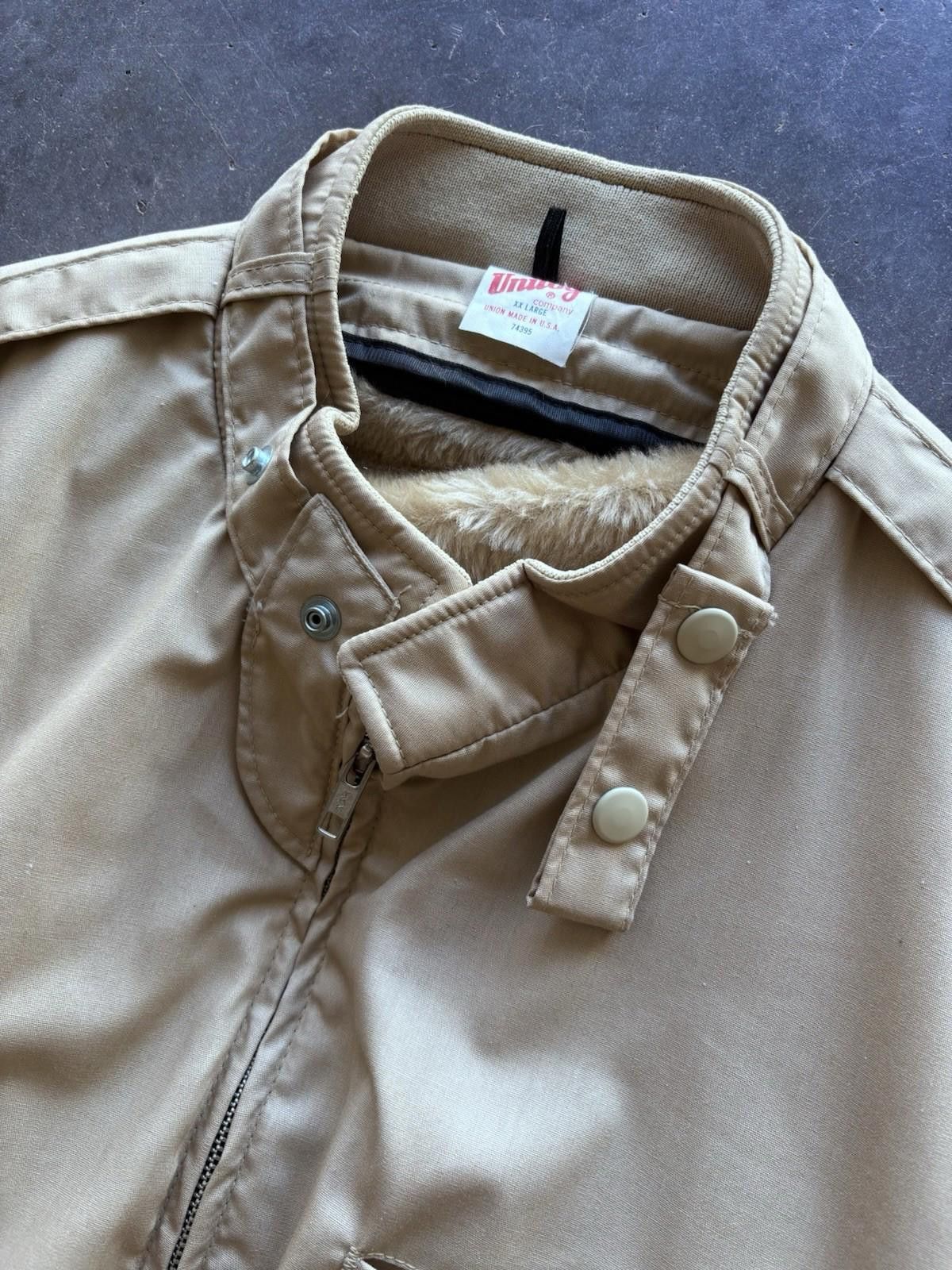 Vintage Vintage 70s Unitog Fur Lined Zip Up Bomber XXL (Actual XL) Size US XXL / EU 58 / 5 - 5 Thumbnail