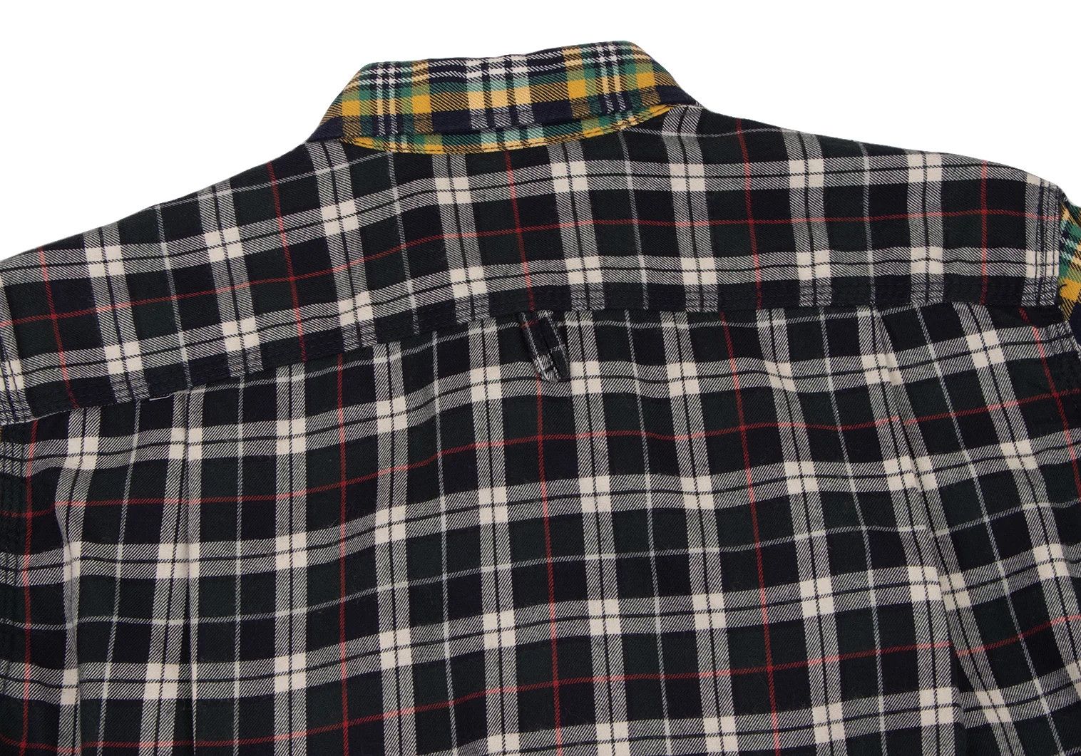 Junya Watanabe Checkered Flannel Shirt in Yellow and Navy, Size XS Size US XS / EU 42 / 0 - 15 Thumbnail