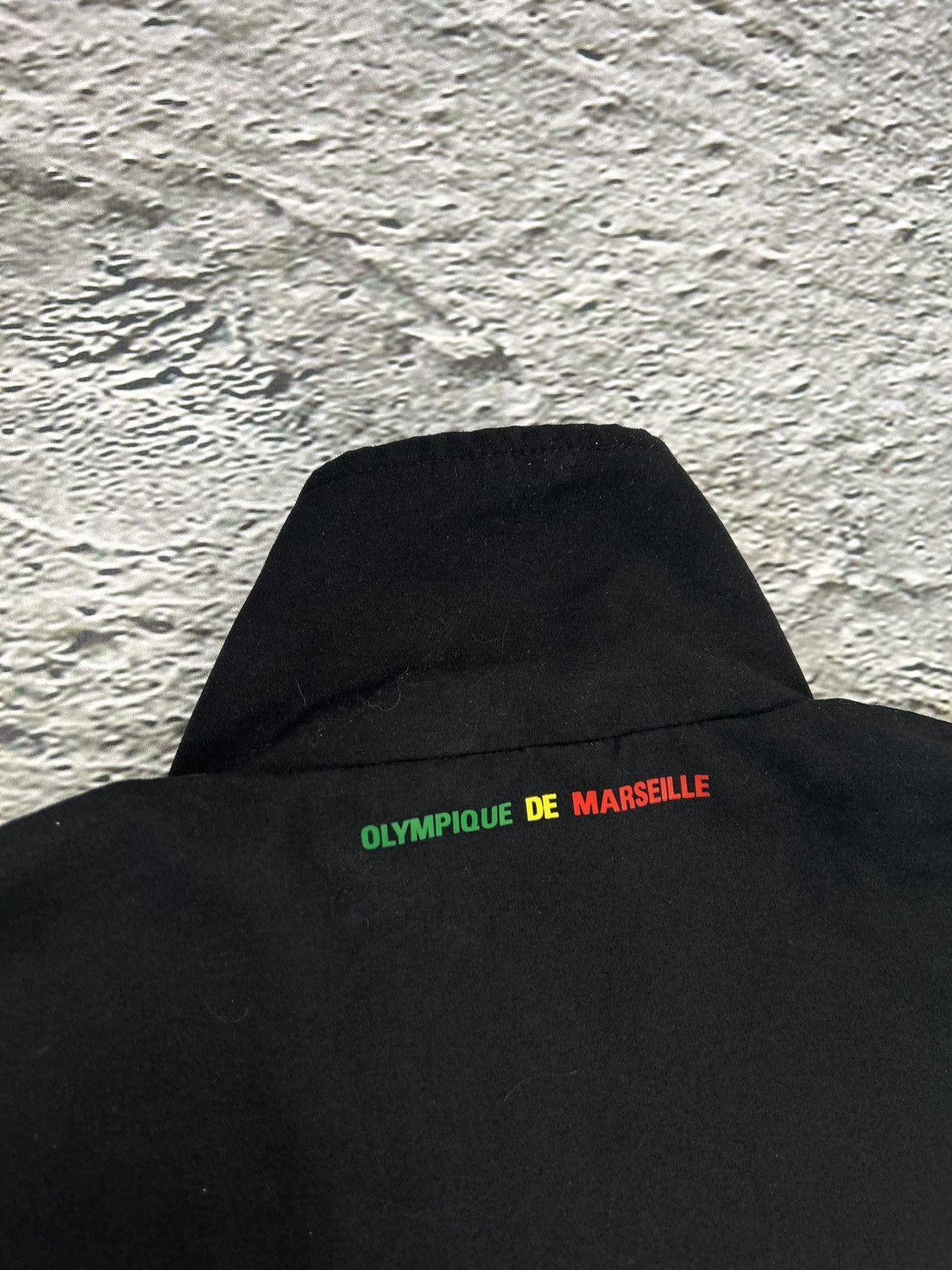 Adidas × Vintage Olympique Marseille Adidas track jacket Rasta vintage black Size US S / EU 44-46 / 1 - 7 Thumbnail