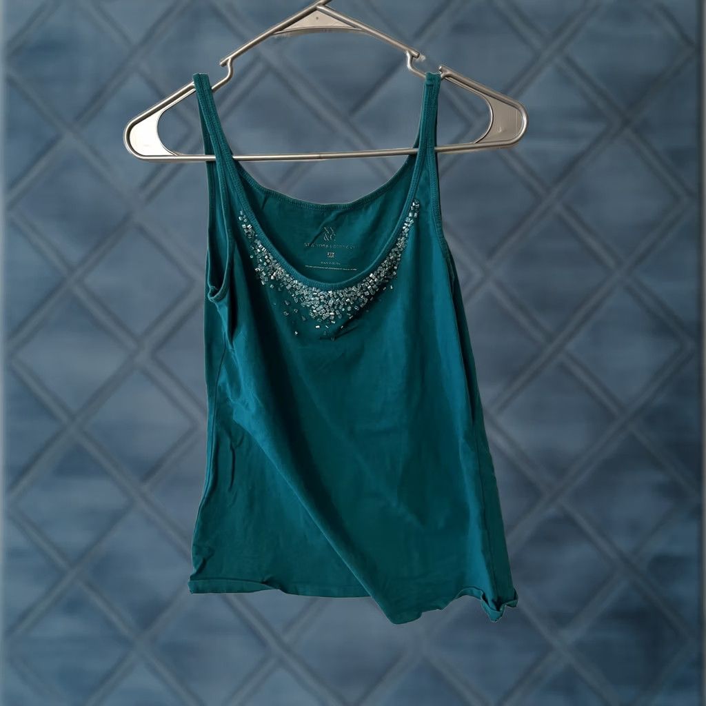 Vintage New York & Company Women Tank Shirt, M Blue Size M / US 6-8 / IT 42-44 - 1 Thumbnail