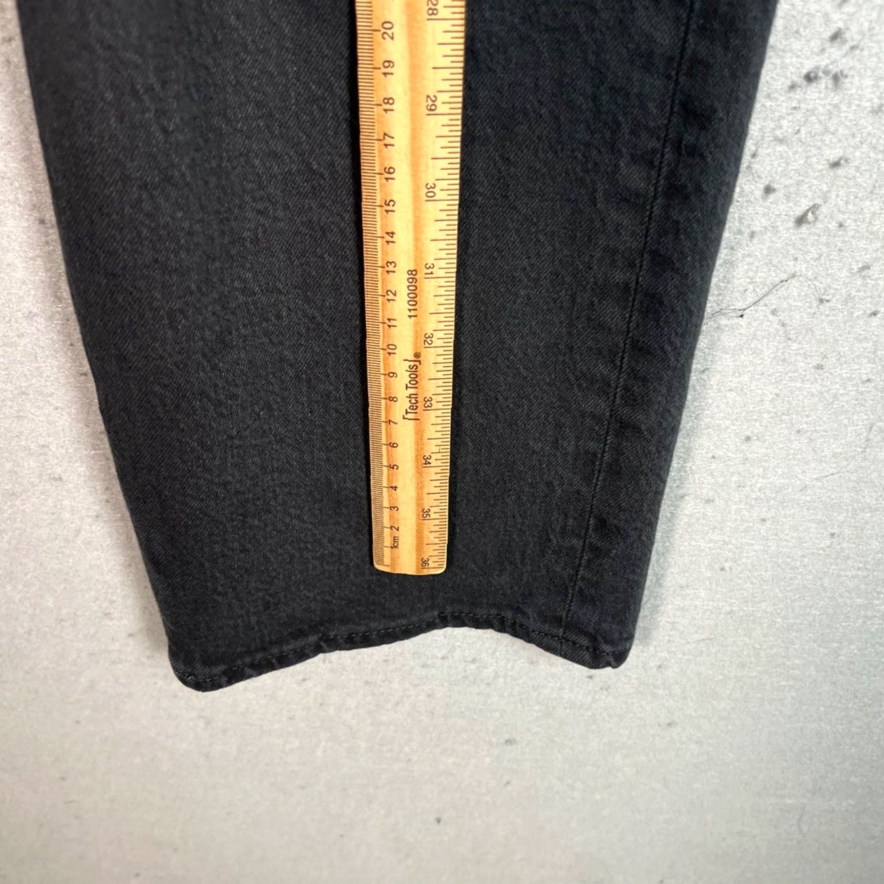 Levi's Levis Womens Jeans Ribcage Straight Black Denim Cotton Blend Size 29 Size 29" - 7 Thumbnail