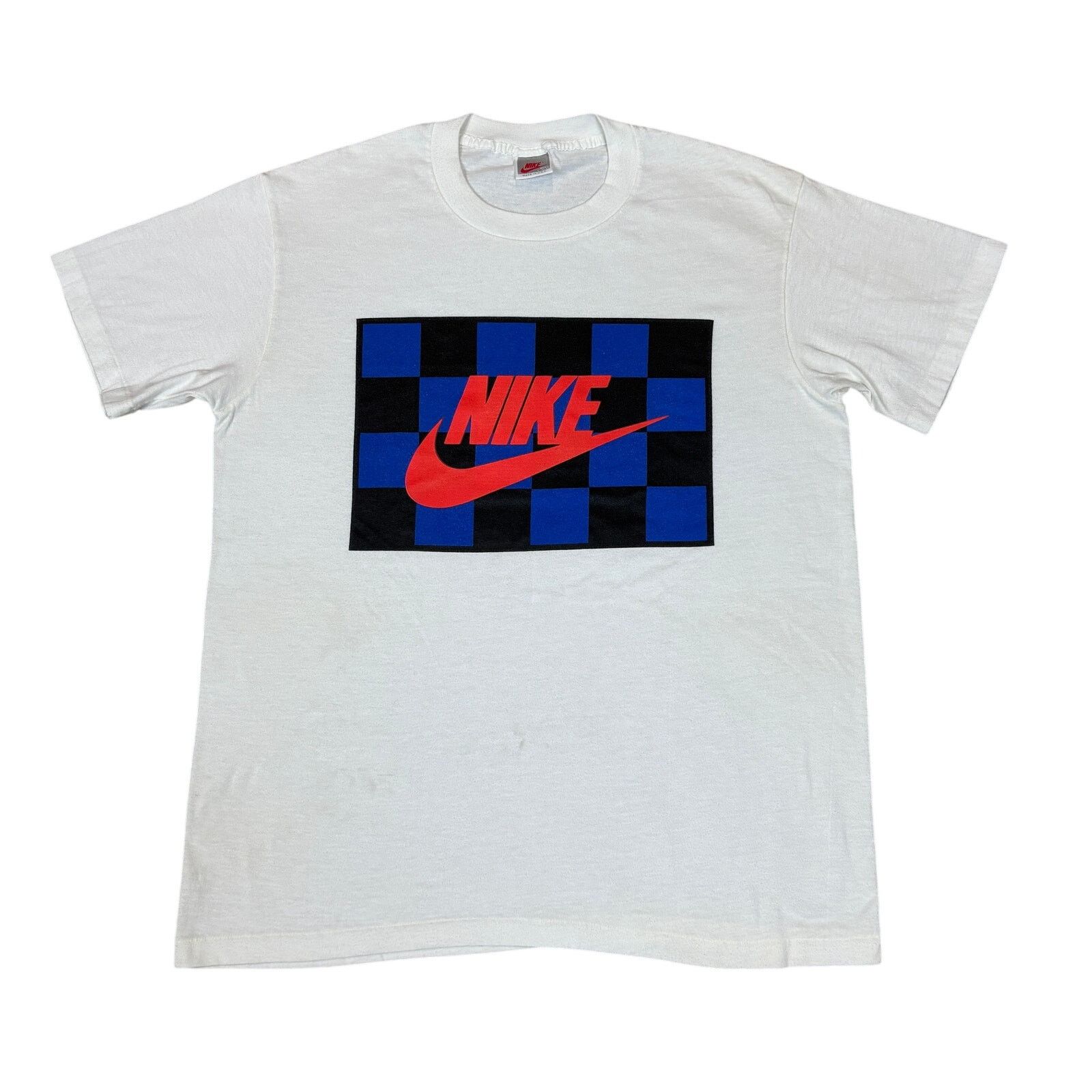 Nike VTG 80s Nike John McEnroe Checker Logo Tennis T Shirt Large Size US L / EU 52-54 / 3 - 1 Thumbnail