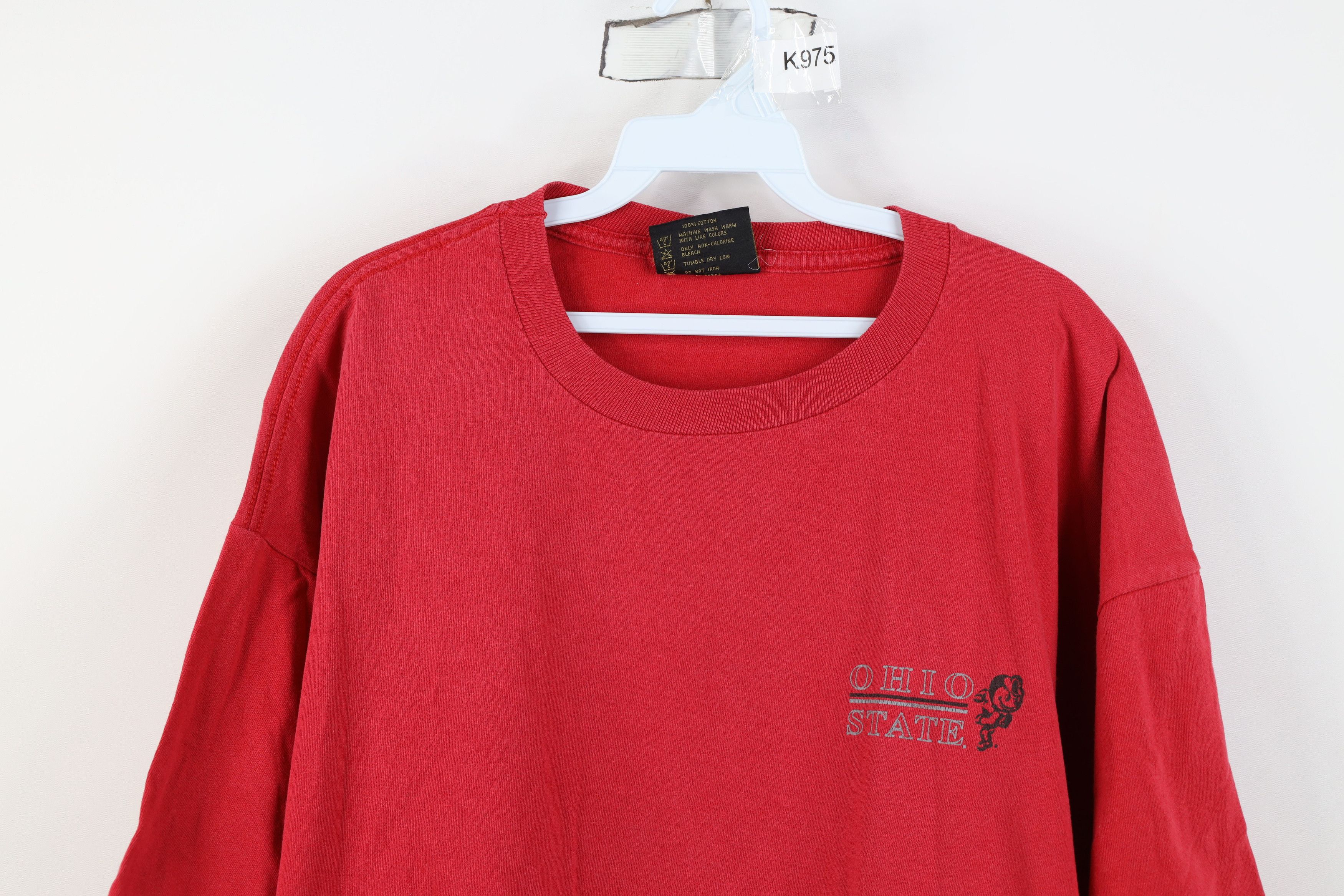 Vintage Vintage 90s Ohio State University Short Sleeve T-Shirt USA Size US XL / EU 56 / 4 - 2 Thumbnail