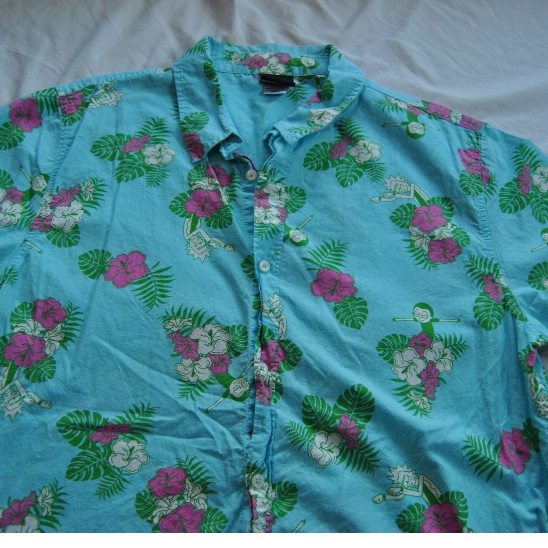 Other Rick & Morty Hawaiian Button Down Shirt XL Size US XL / EU 56 / 4 - 2 Thumbnail