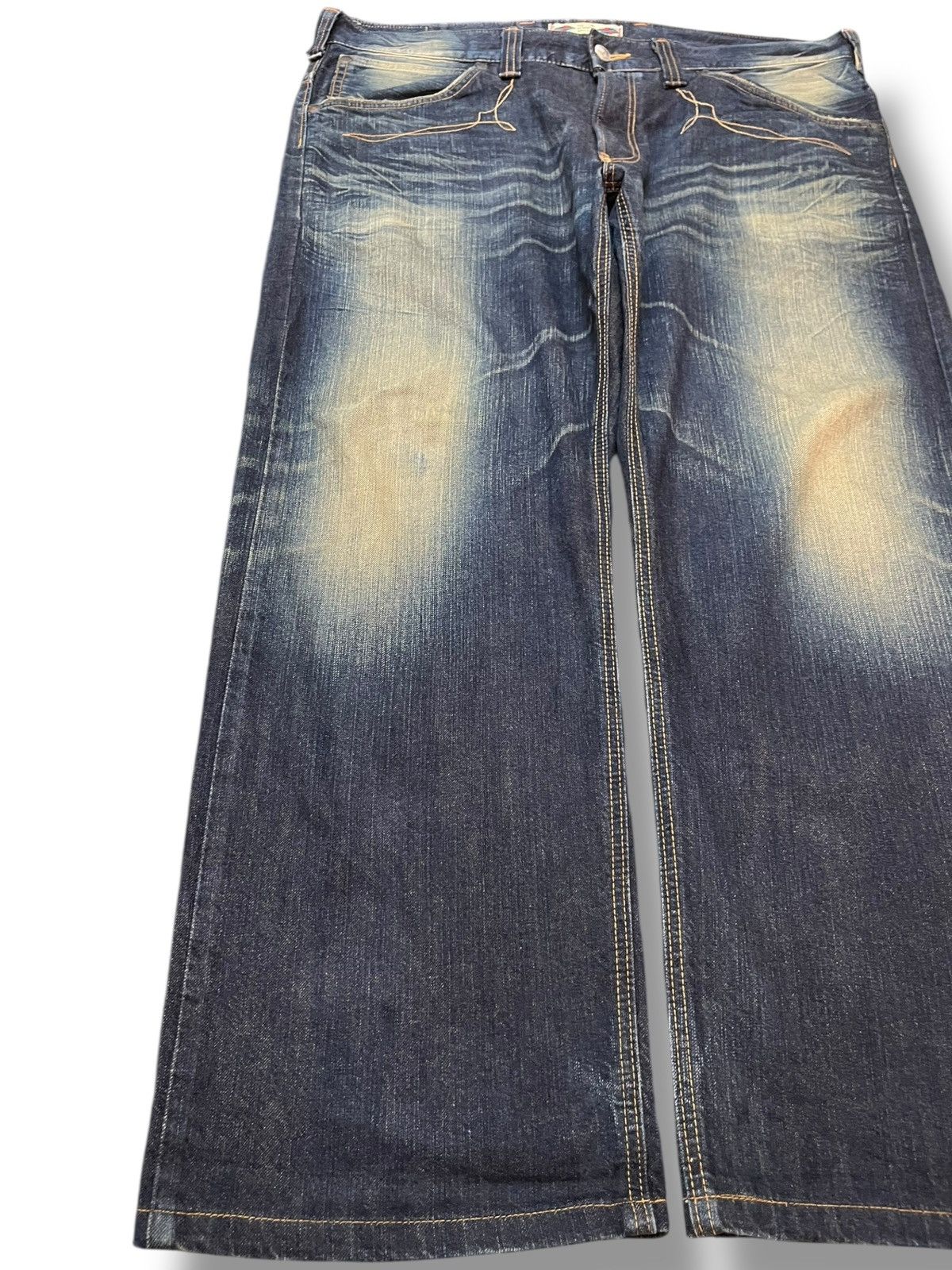 Edwin Vintage Edwin XV Baggy Mudwash Whiskers Denim Size US 42 / EU 58 - 3 Thumbnail
