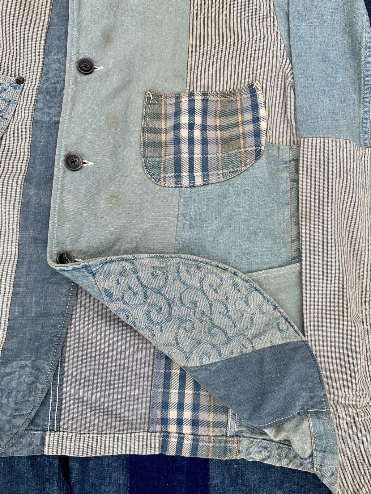 Kapital Kapital Hickory Liberty stripe patchwork blazer chorecoat Size US L / EU 52-54 / 3 - 5 Thumbnail