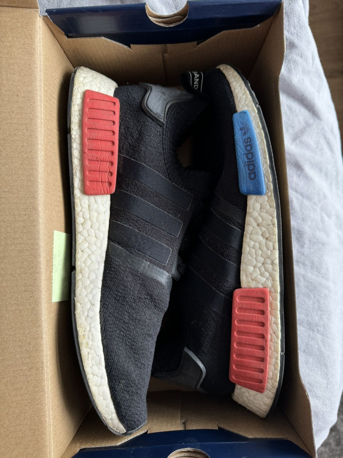 Adidas Adidas NMD R1 Black OG Sneakers Size US 10.5 / EU 43-44 - 5 Thumbnail