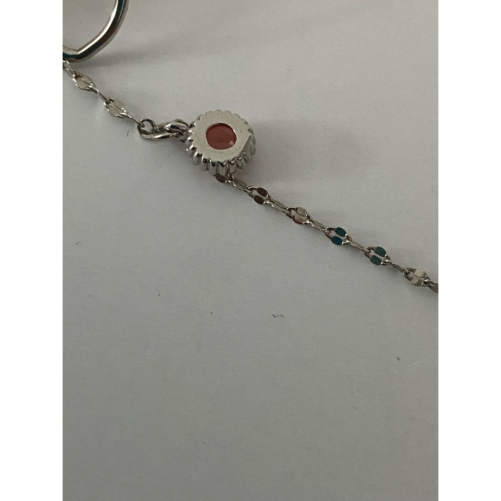 Other Silver tone chain anklet with pink Charm Size ONE SIZE - 4 Thumbnail