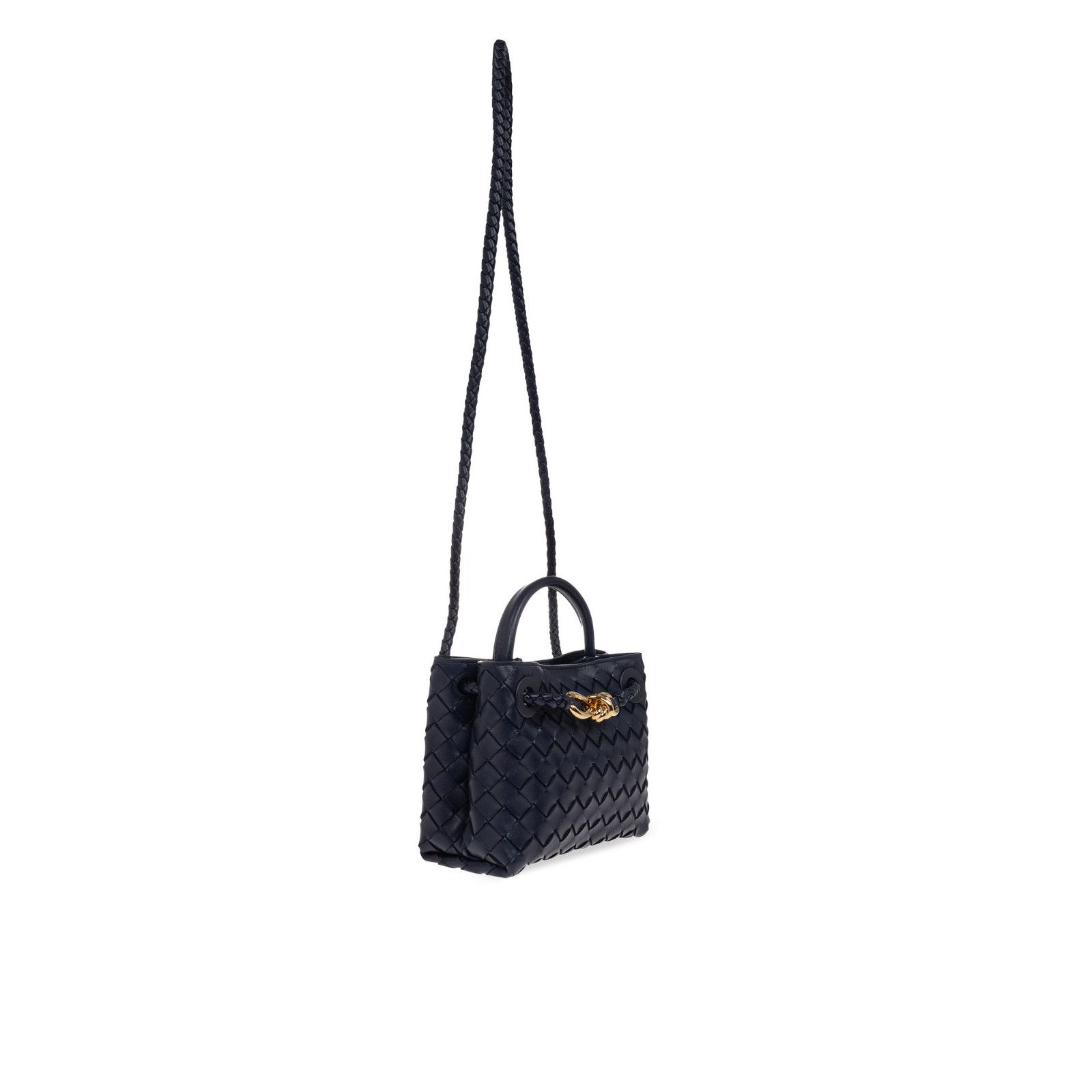 Bottega Veneta BOTTEGA VENETA $4300 Mini Andiamo Petroleum Top Handle Bag Size ONE SIZE - 3 Thumbnail