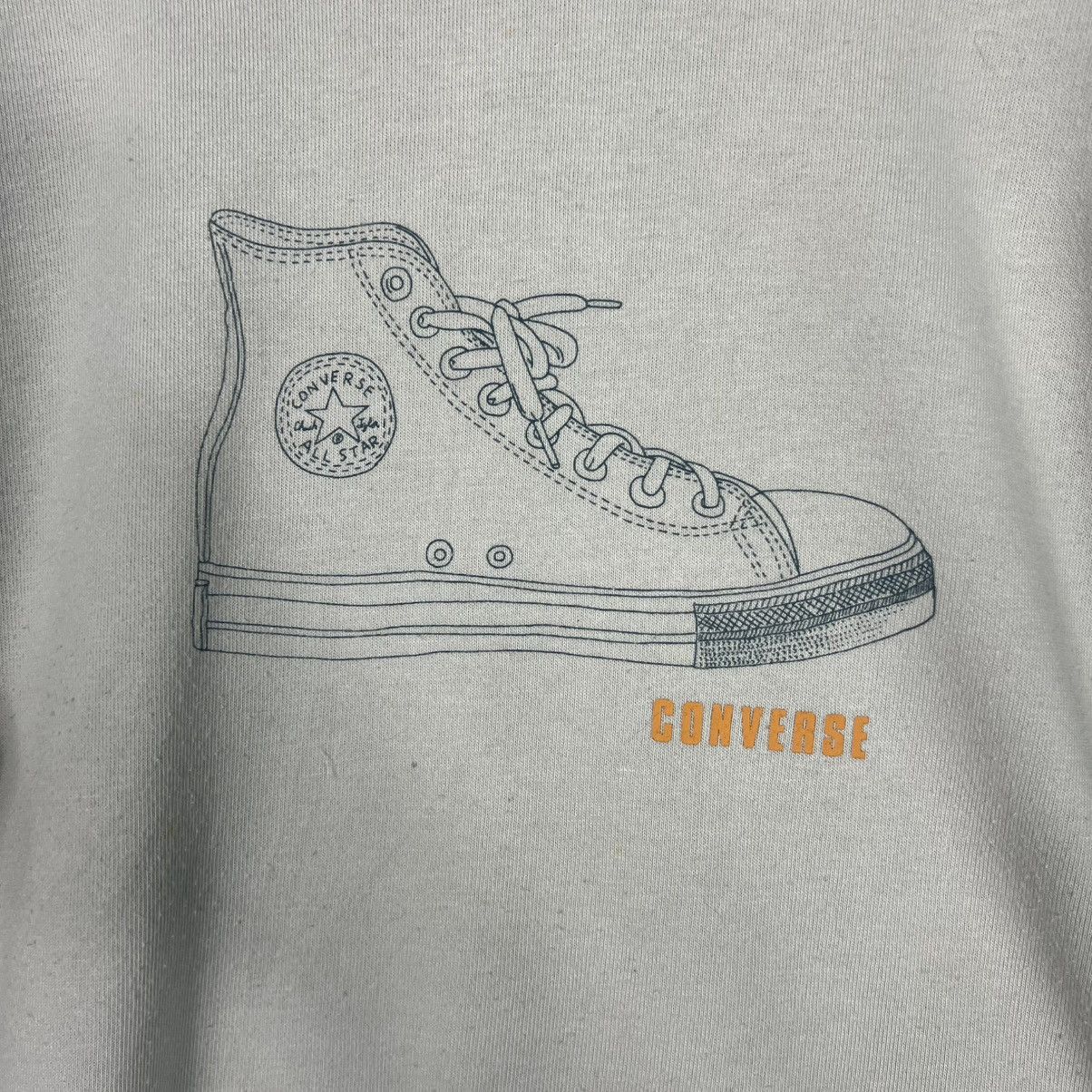 Converse CONVERSE Shoes Big Logo Crewneck Sweatshirt #4097-C186 Size US L / EU 52-54 / 3 - 3 Thumbnail