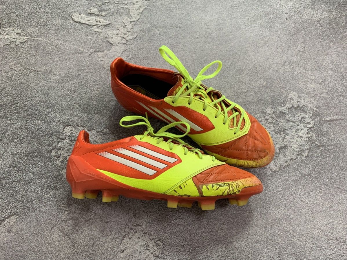 Adidas × Vintage Adidas Adizero F50 FG Yellow Leather Football Soccer Shoes Size US 7.5 / EU 40-41 - 1 Thumbnail