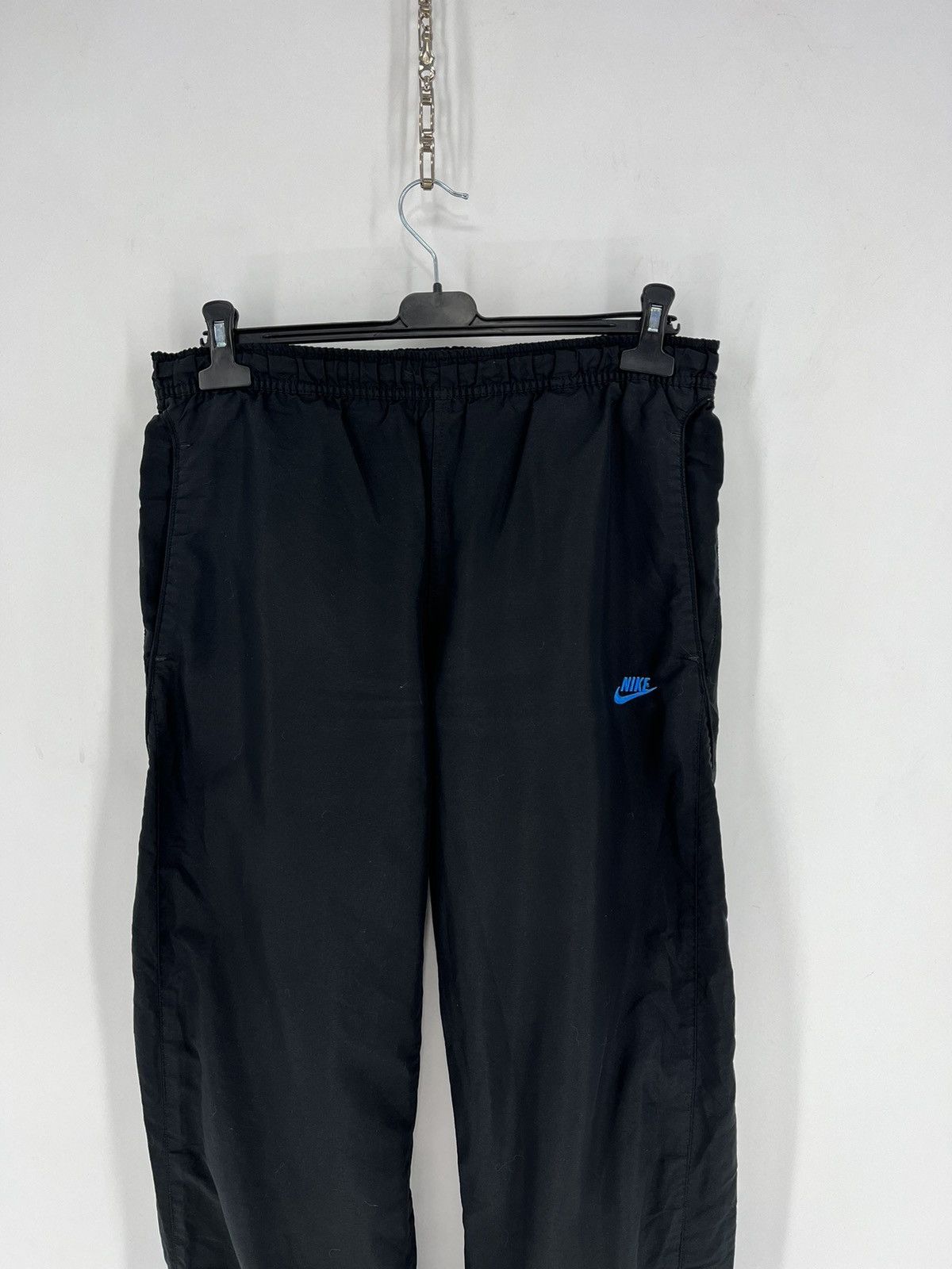 Nike × Vintage Nike Nylon Drill Track Pants Swoosh Y2K Rap TN Size US 28 / EU 44 - 2 Thumbnail
