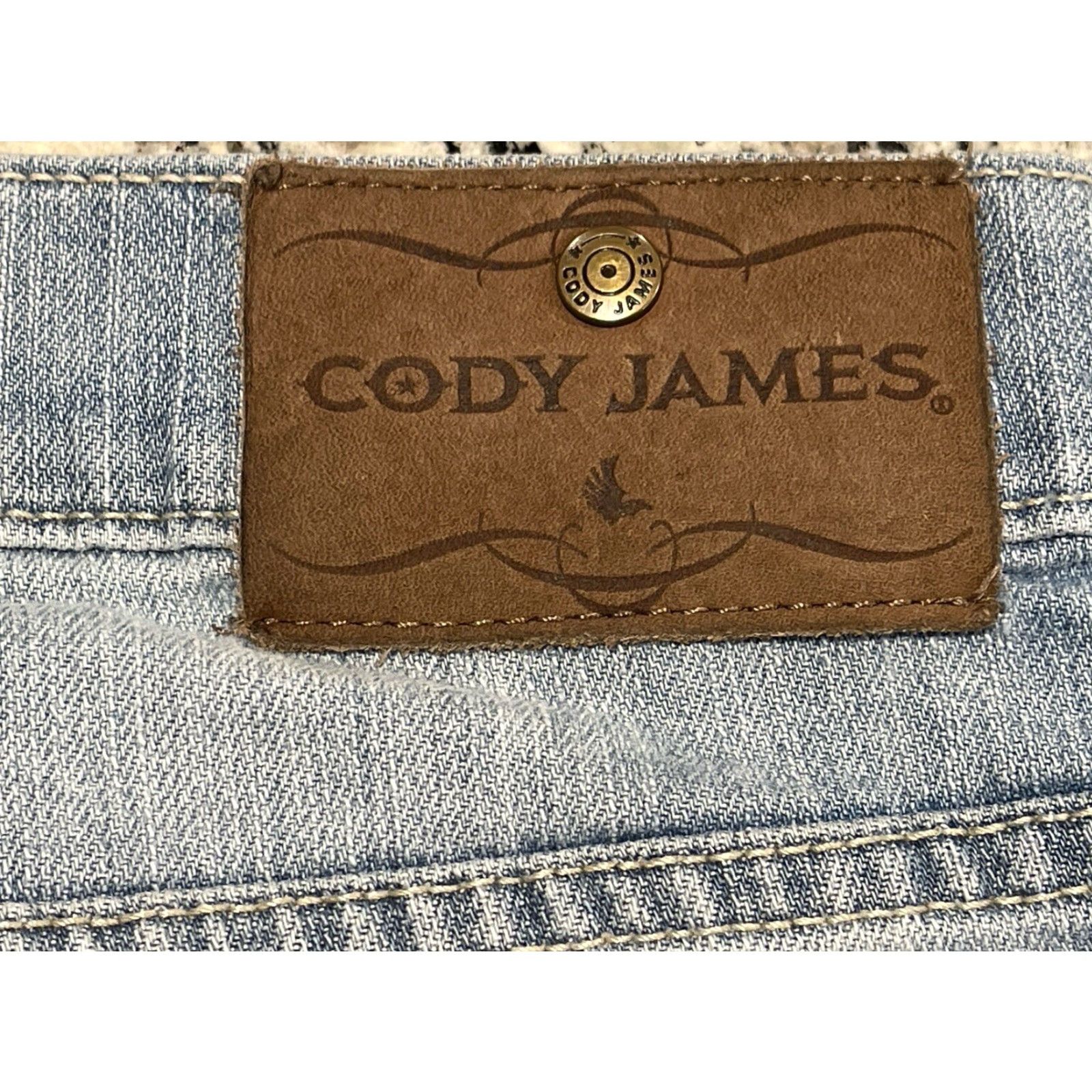 Cody James Cody James Core Jeans Mens 36 Regular Blue Denim Bootcut 5-Pocket Zipper Button Distressed Comfortable Western Regular Fit Size US 36 / EU 52 - 5 Thumbnail
