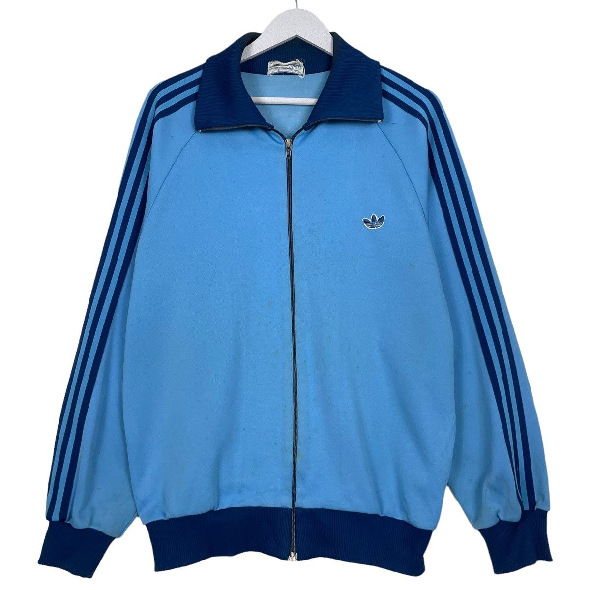 Adidas × Edition Japan × Vintage 💥80s ADIDAS SPORT DECK TRACKTOP ZIPPER SWEATER JACKET Size US M / EU 48-50 / 2 - 1 Thumbnail