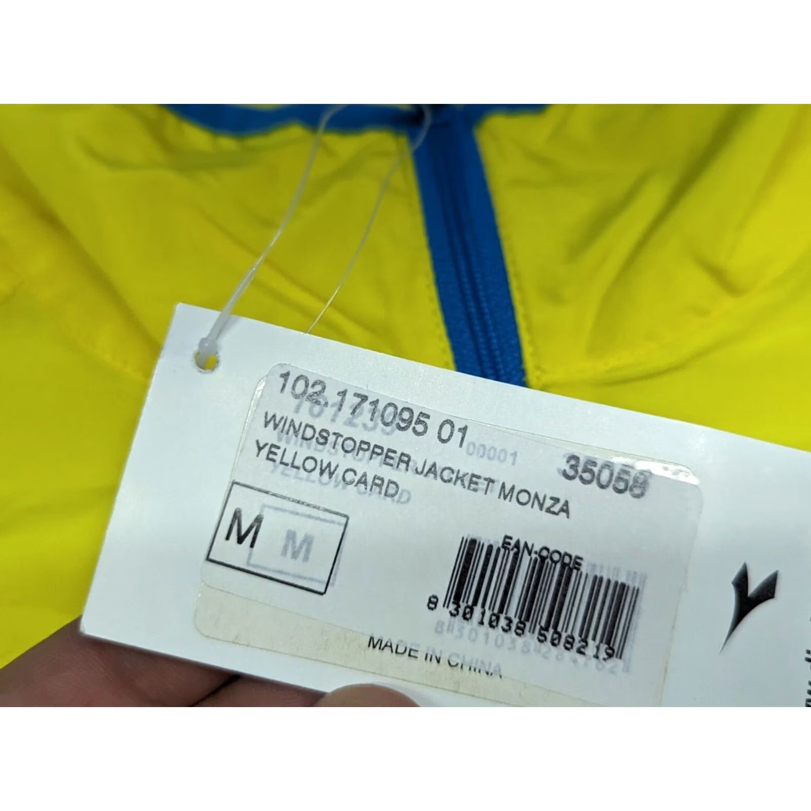 Diadora Diadora Windstopper Mens Jacket Medium Lightweight Full Zip Sport Yellow Windbreaker Mens Jacket Size US M / EU 48-50 / 2 - 3 Thumbnail