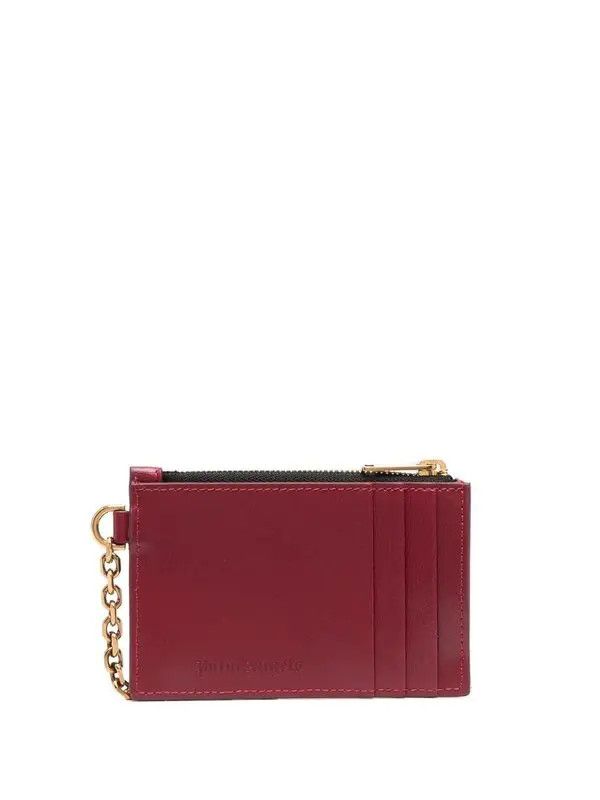 Palm Angels o1mle0425 Size: OS / Beach Chain Card Holder in Ruby Size ONE SIZE - 2 Thumbnail