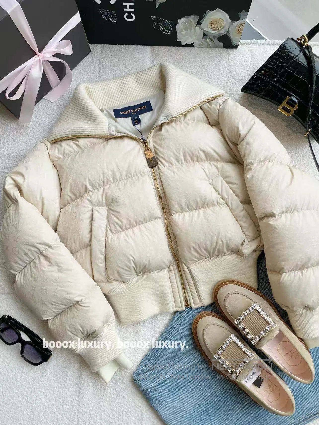 Louis Vuitton Louis Vuitton Size 32 24SS old flower full print down jacke Size XXS / US 00 / IT 34 - 1 Thumbnail