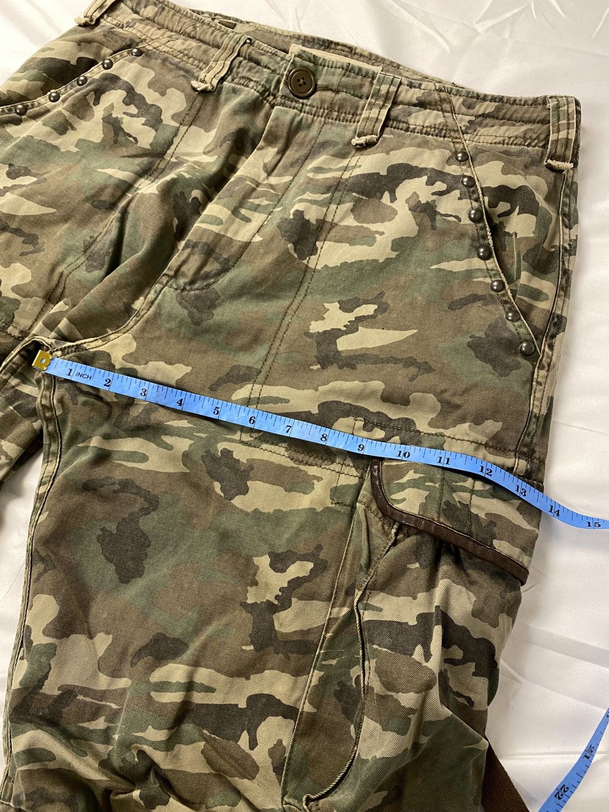 Jun Takahashi 2000 Jun Men Cargo Camo Studded Multipocket Bondage Size US 33 - 20 Thumbnail
