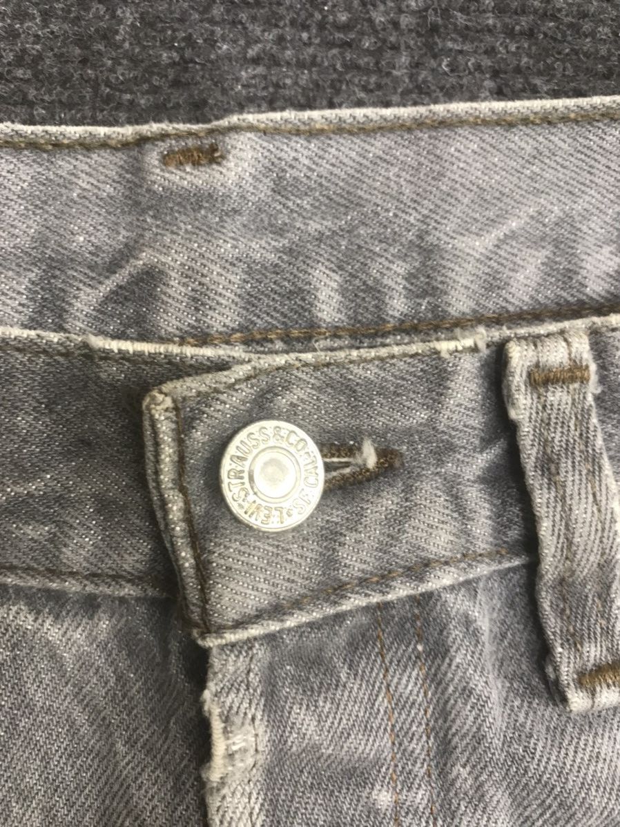 Levi's Vintage Levis 501 Regular Washed Black Jeans Size US 30 / EU 46 - 8 Thumbnail