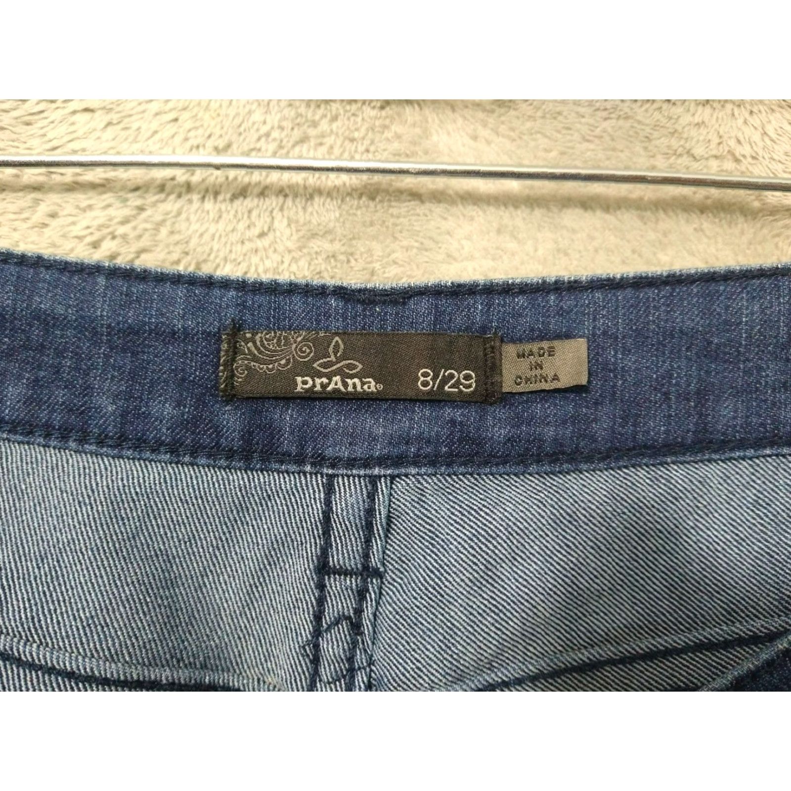 Prana prAna Jeans Womens 8/29 Blue Denim Kara Low Rise Skinny Stretch Organic Cotton Shirt Womens Jeans 8 Blue 5-Pocket Skinny Stretch Vintage No Size 30" / US 8 / IT 44 - 7 Thumbnail