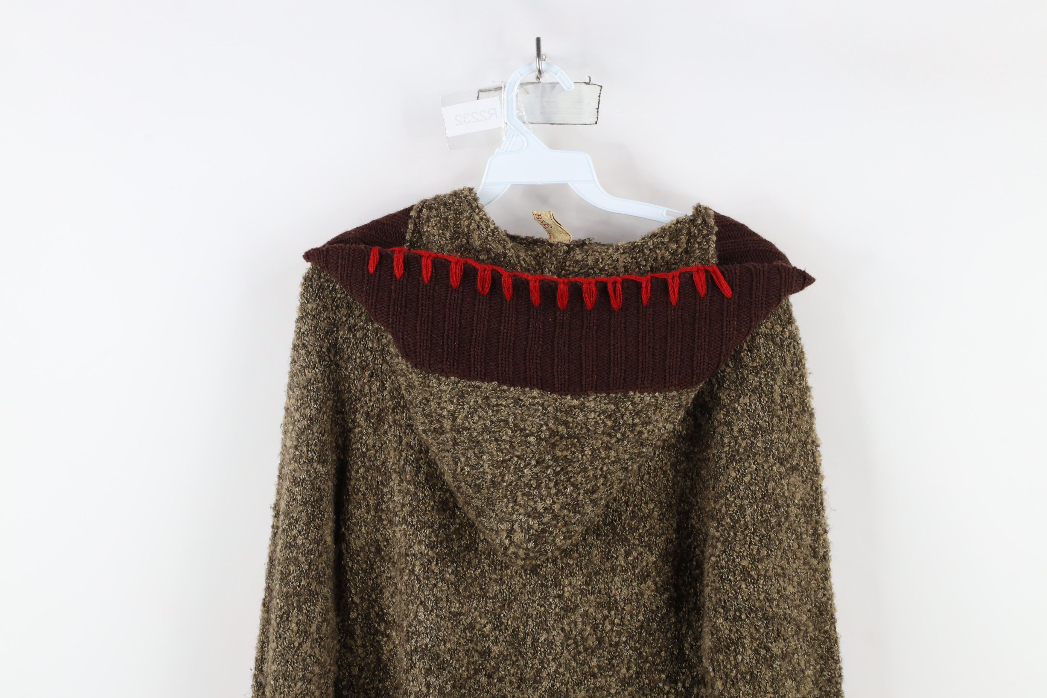 Vintage Vintage Y2K Buckle BKE Fairy Wool Blend Knit Hooded Sweater Size L / US 10 / IT 46 - 10 Thumbnail