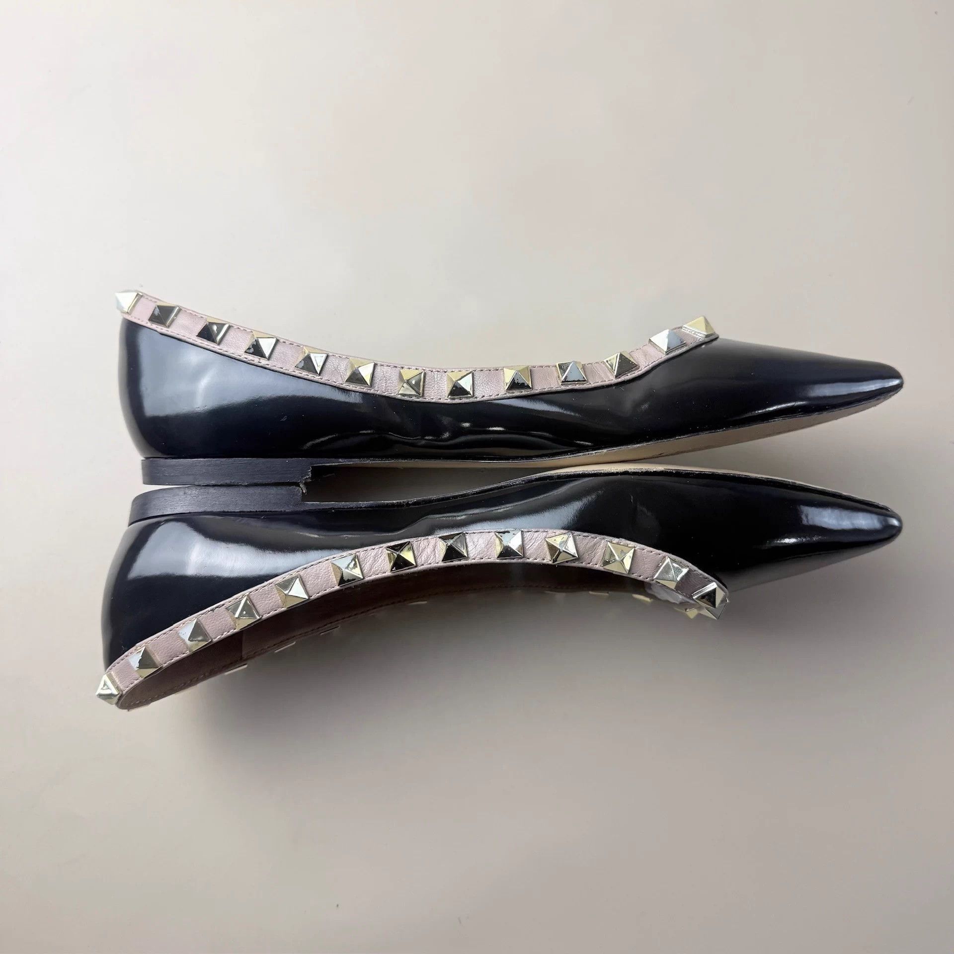 Valentino Valentino black studded low-heel shoes 37 95 new Size US 6.5 / IT 36.5 - 4 Thumbnail