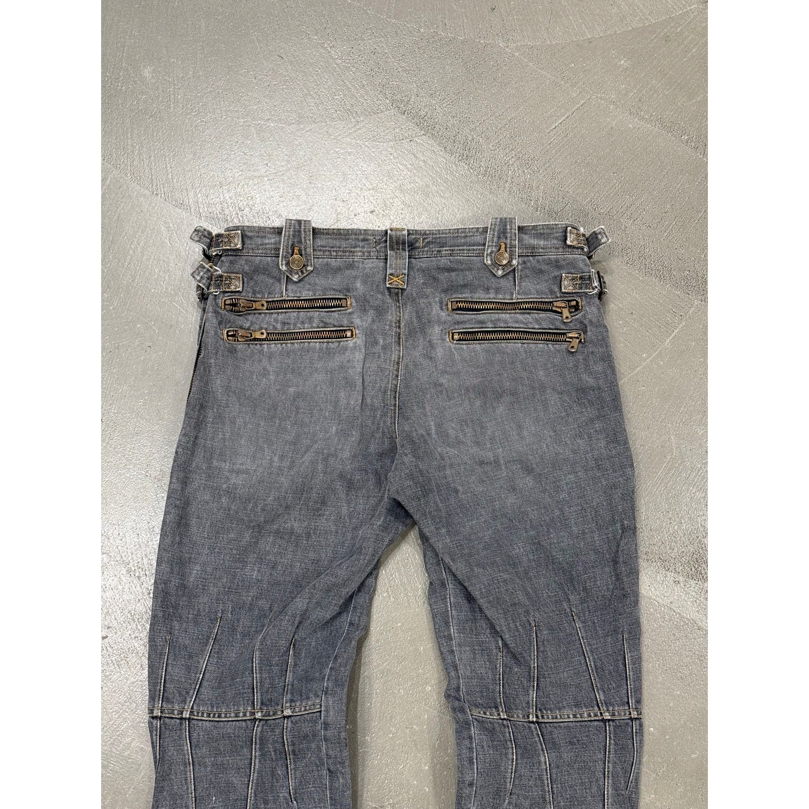 Dolce & Gabbana A/W2003 Dolce & Gabbana runway biker bondage pants Size US 34 / EU 50 - 11 Thumbnail